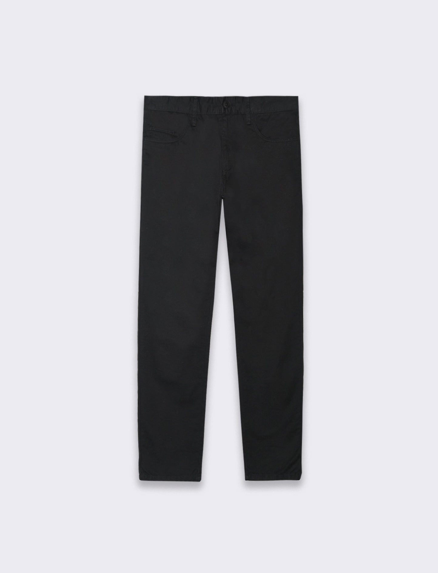 Pantaloni basic 5 tasche regular fit da uomo - Nero