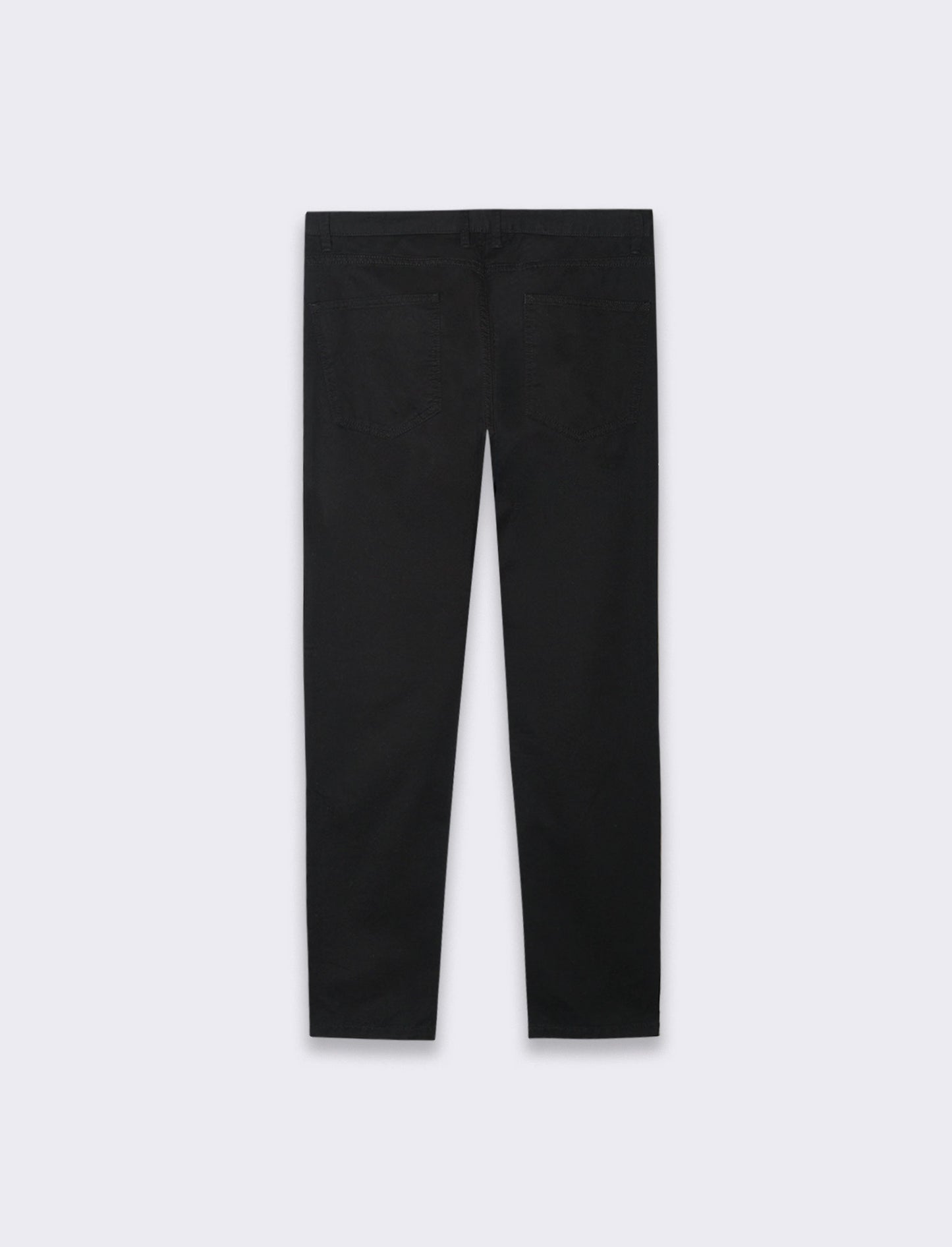 Pantaloni basic 5 tasche regular fit da uomo - Nero