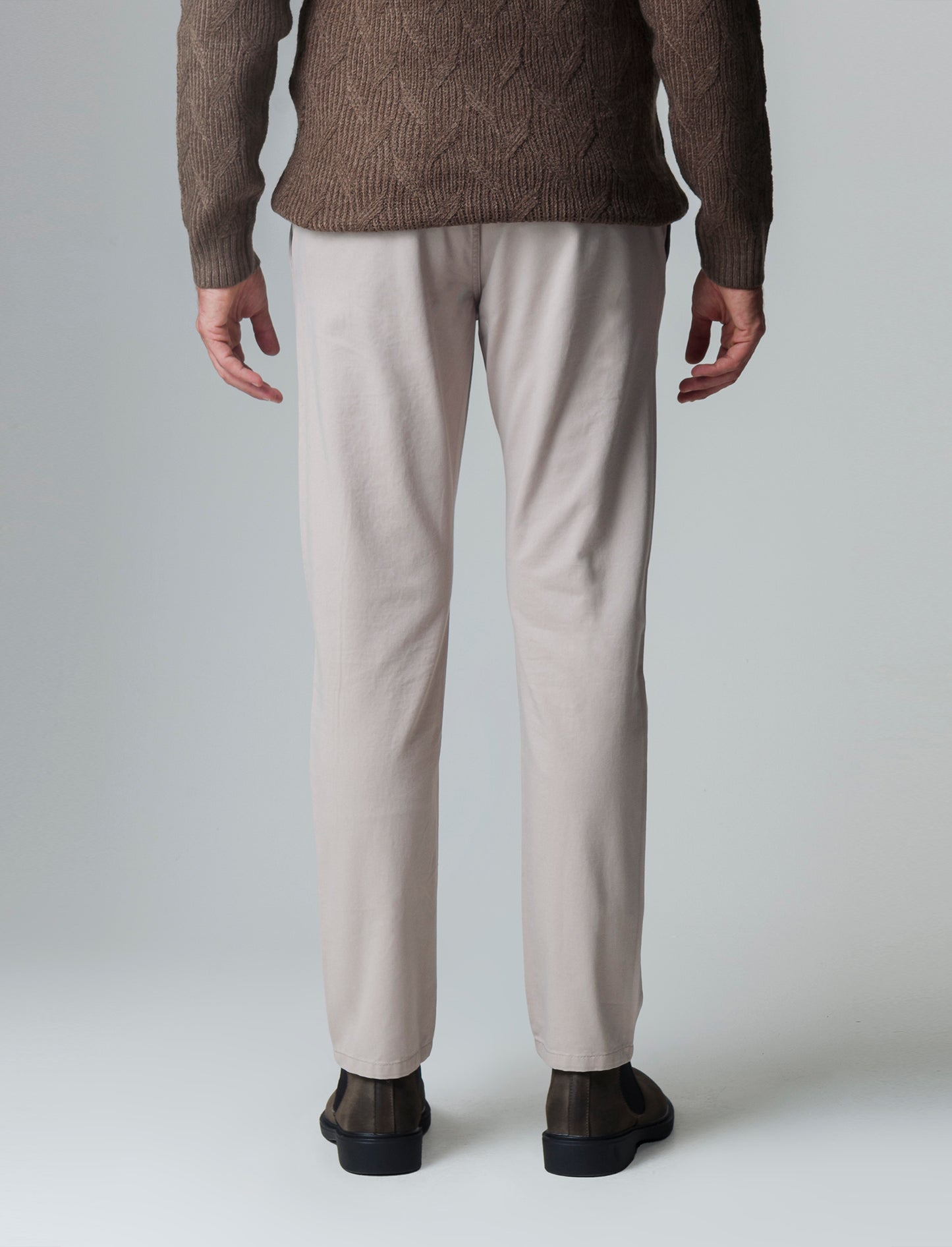 Pantaloni basic chino regular fit da uomo - Beige
