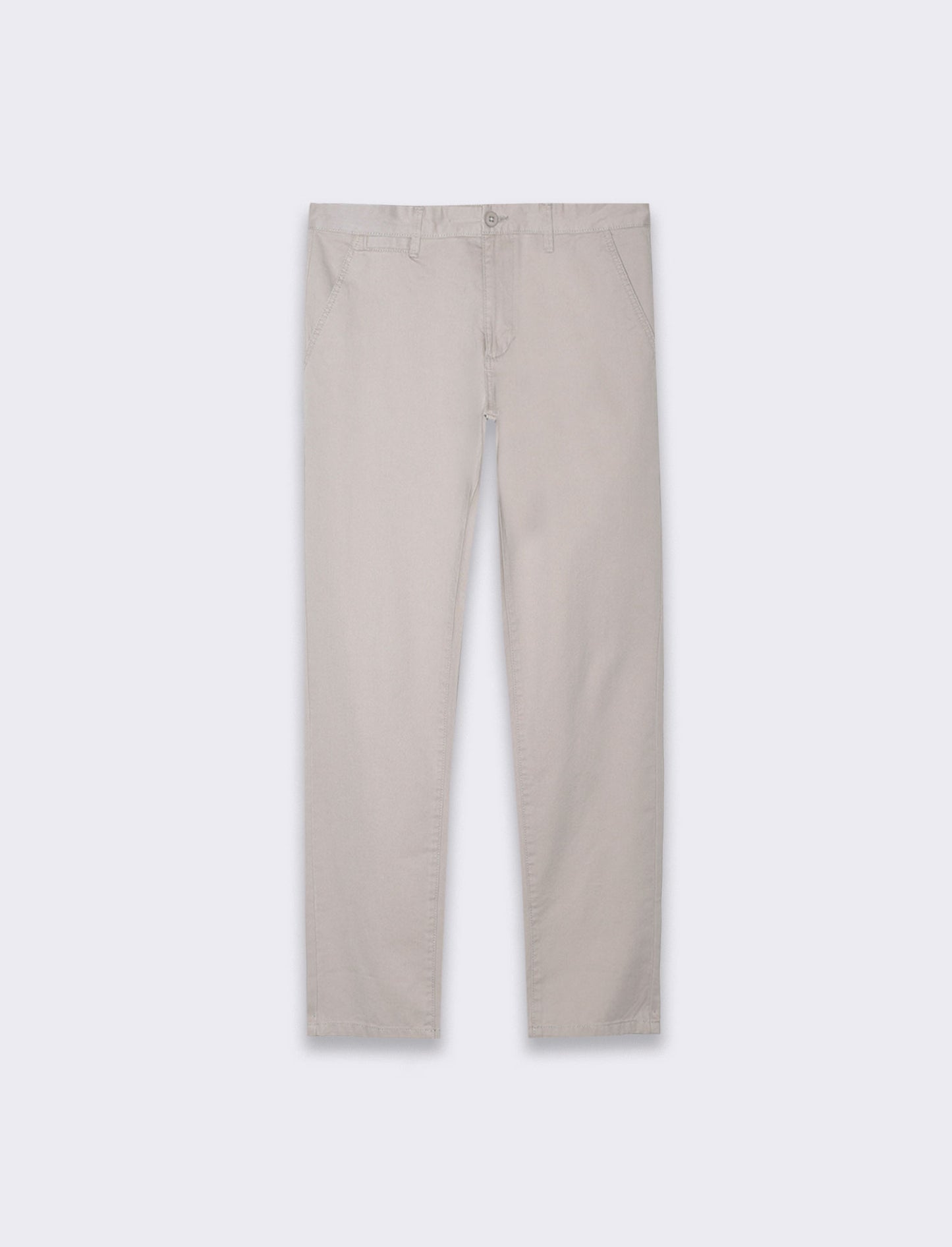Pantaloni basic chino regular fit da uomo - Beige