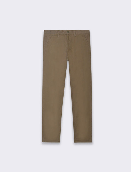 Man's basic regular fit chino pants - Green
