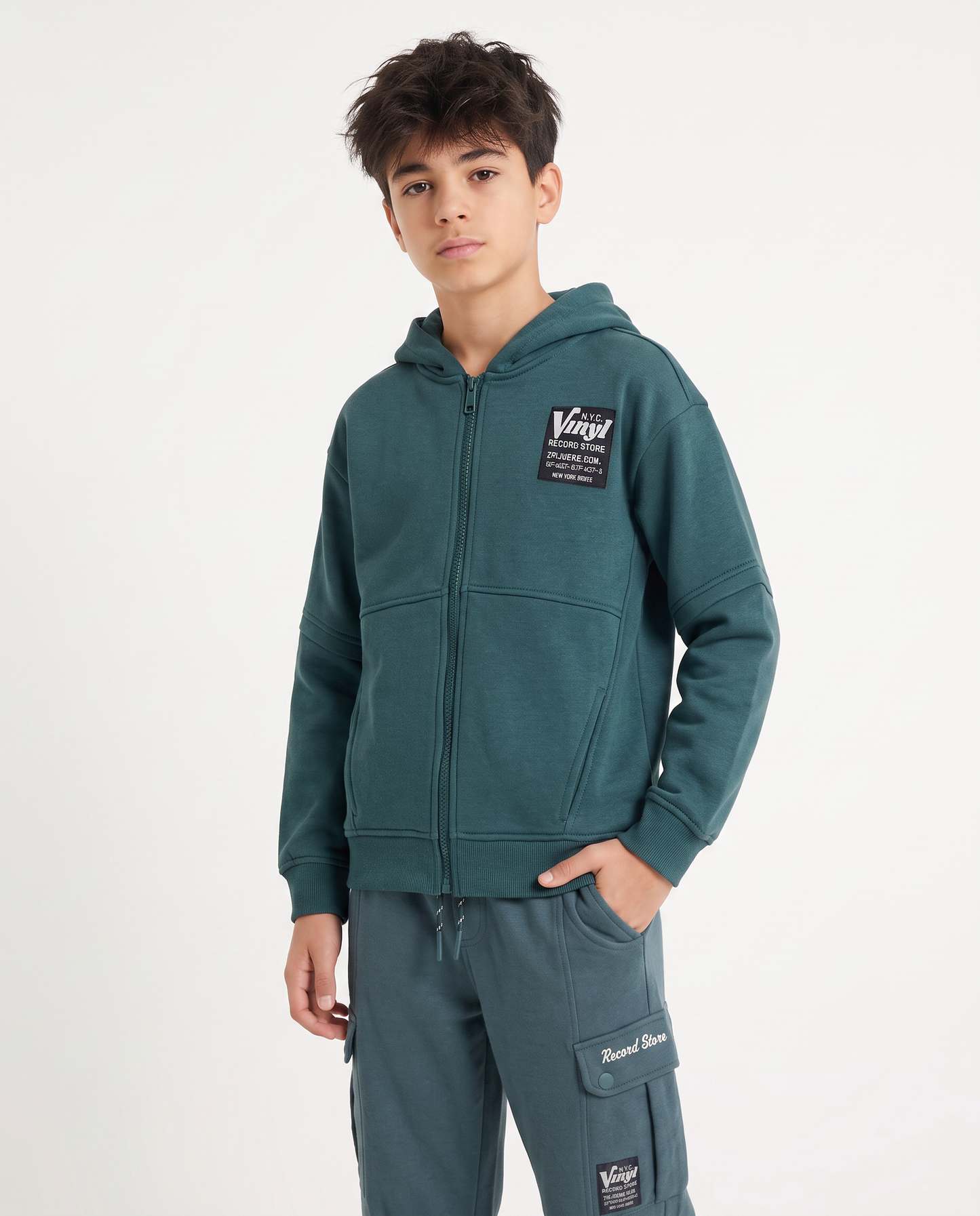 College style hoodie - Green