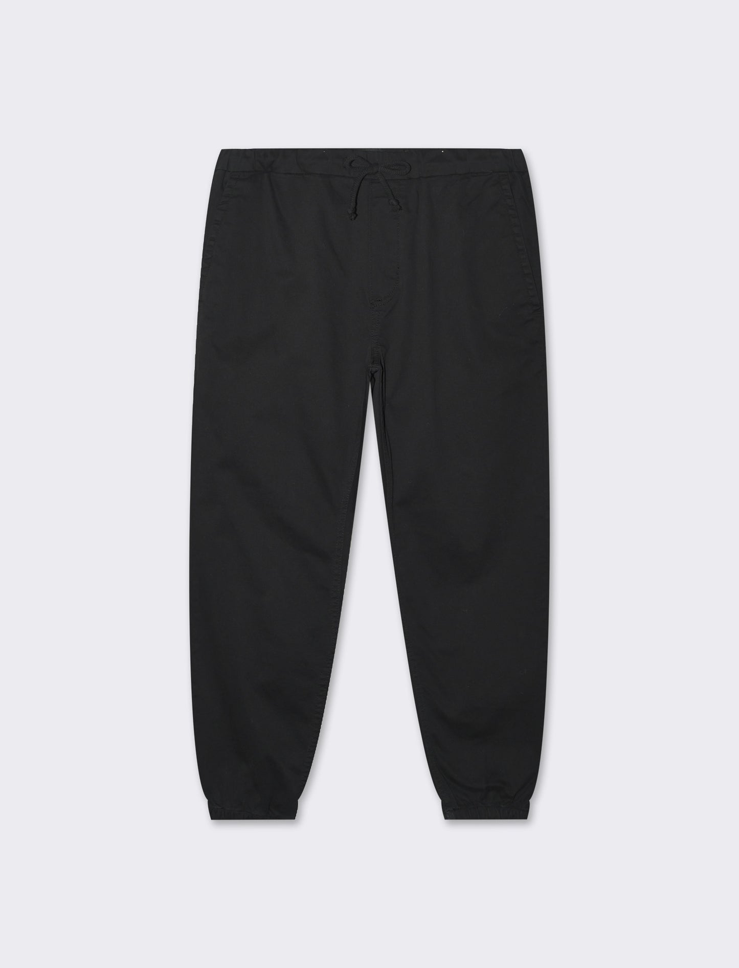 Pantaloni jogger in twill elasticizzato da uomo - Nero