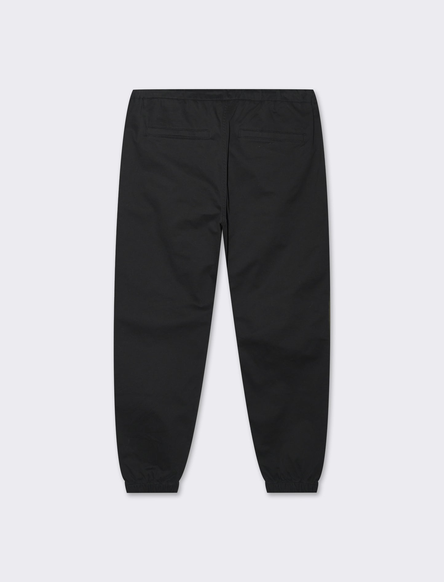 Pantaloni jogger in twill elasticizzato da uomo - Nero
