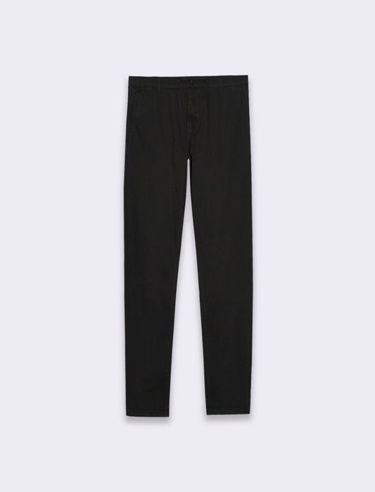 Man's slim fit chino pants - Black