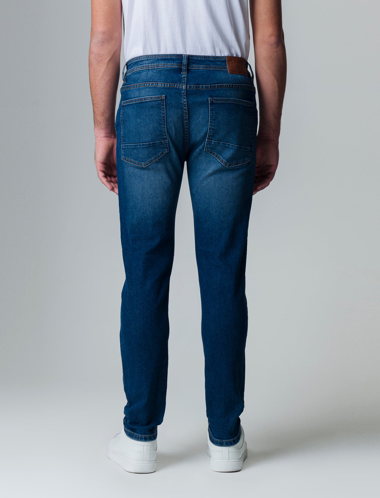 Man's dark blue skinny fit jeans - Blue