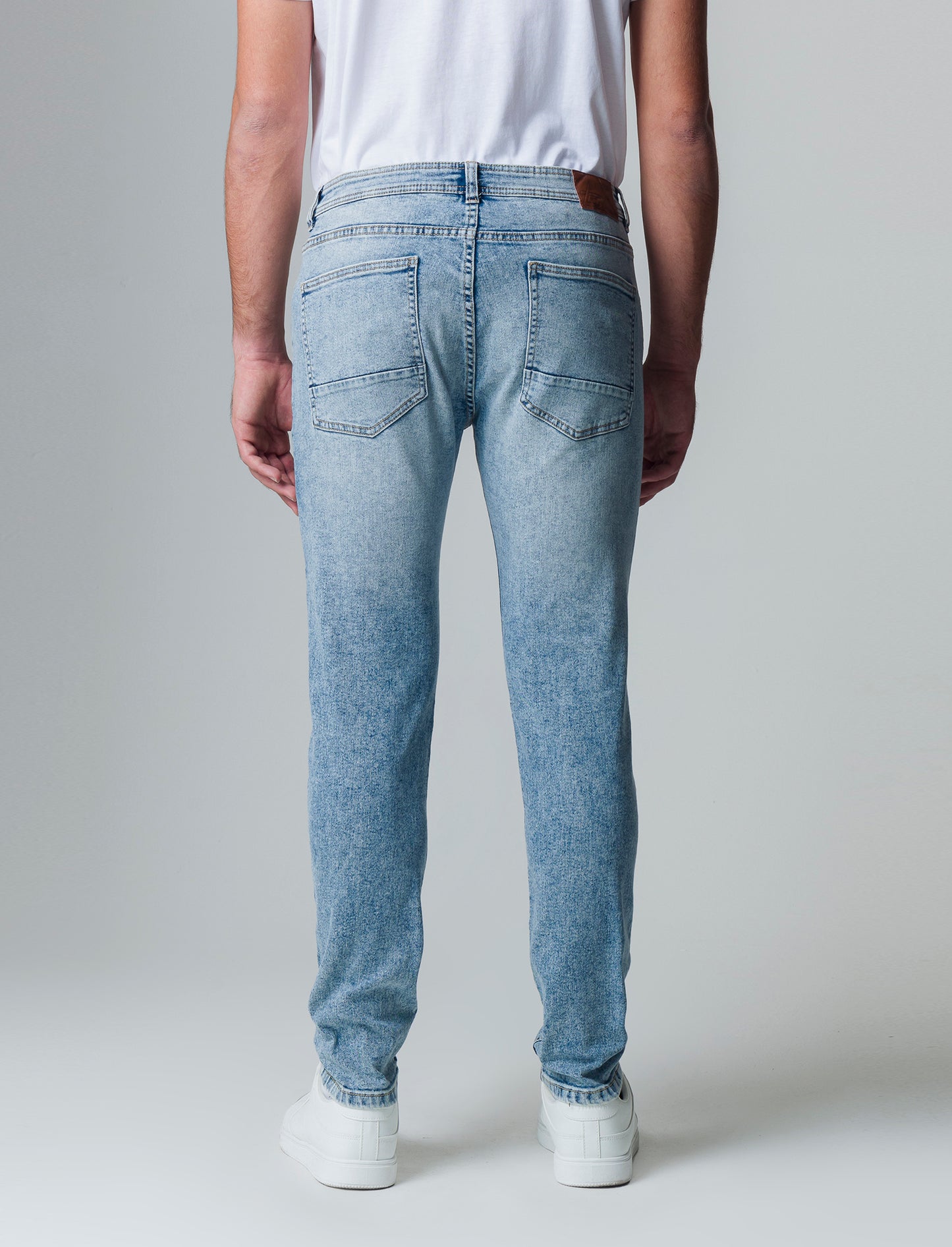 Jeans skinny fit blu chiaro da uomo - Denim chiaro
