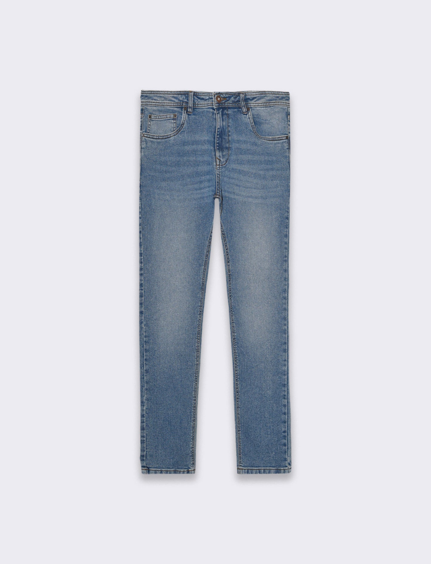 Jeans skinny fit blu medio da uomo - Denim