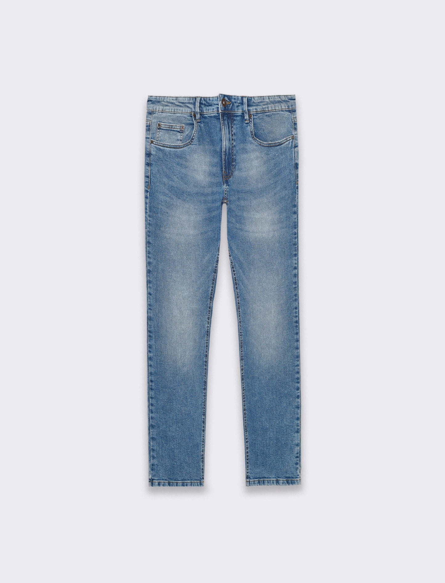 Jeans slim fit blu medio da uomo - Denim