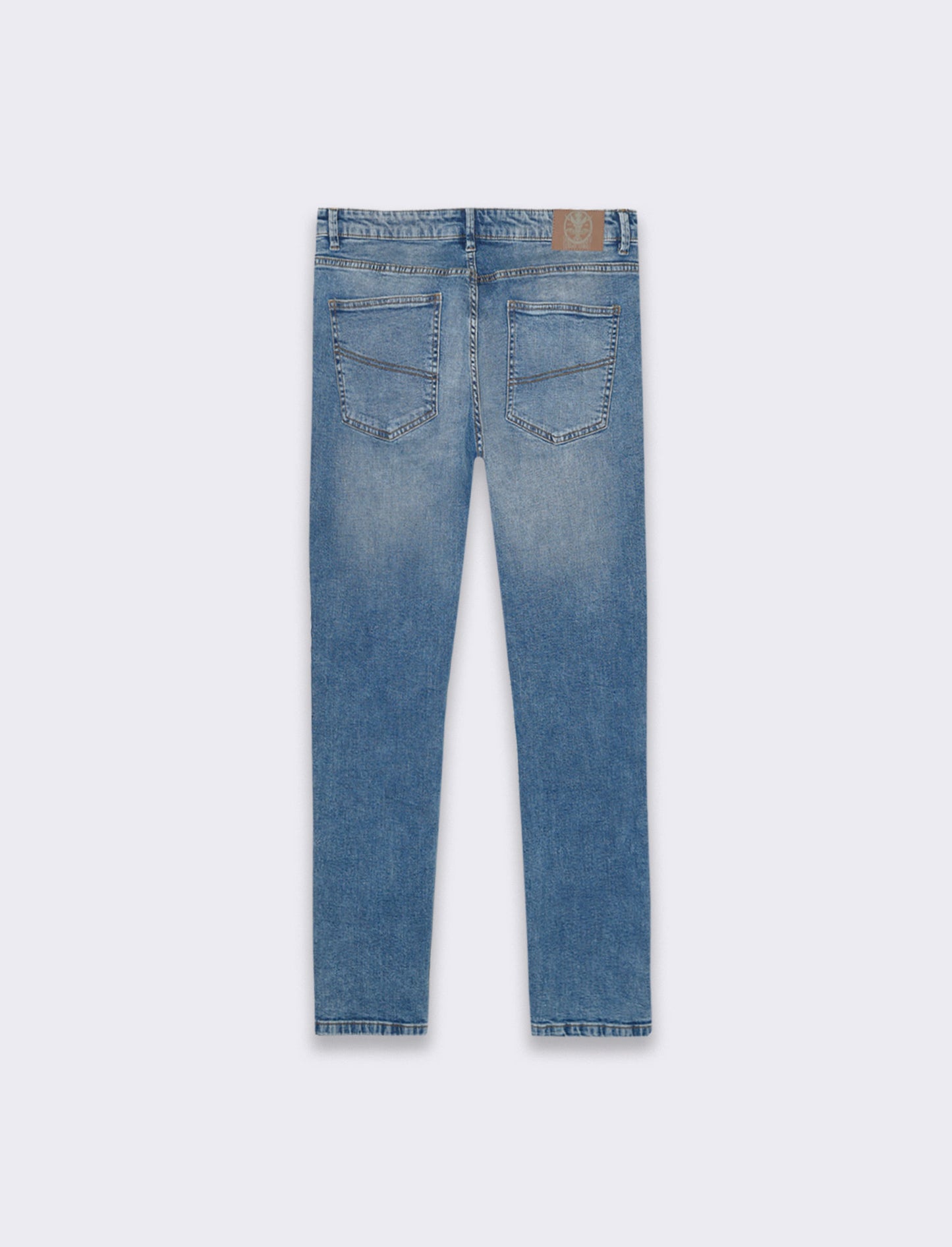 Jeans slim fit blu medio da uomo - Denim
