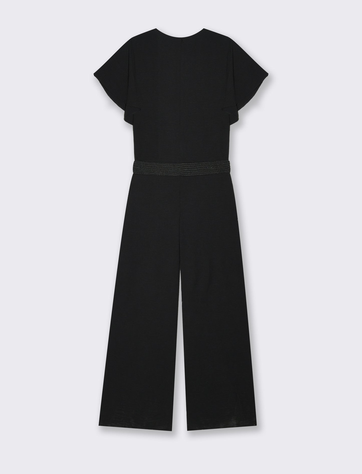 Tuta con cintura da donna - Nero