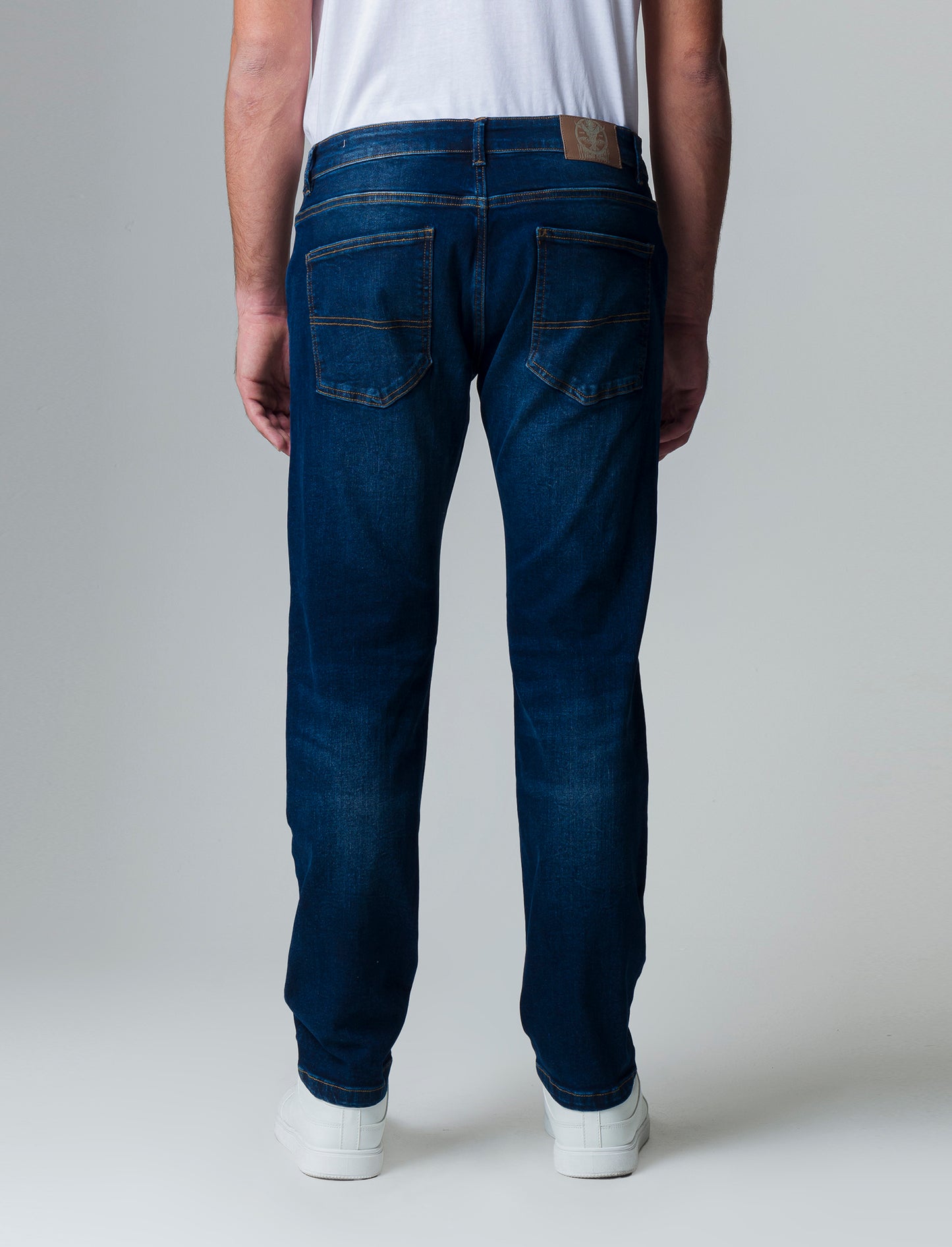 Jeans slim fit blu scuro da uomo - Denim