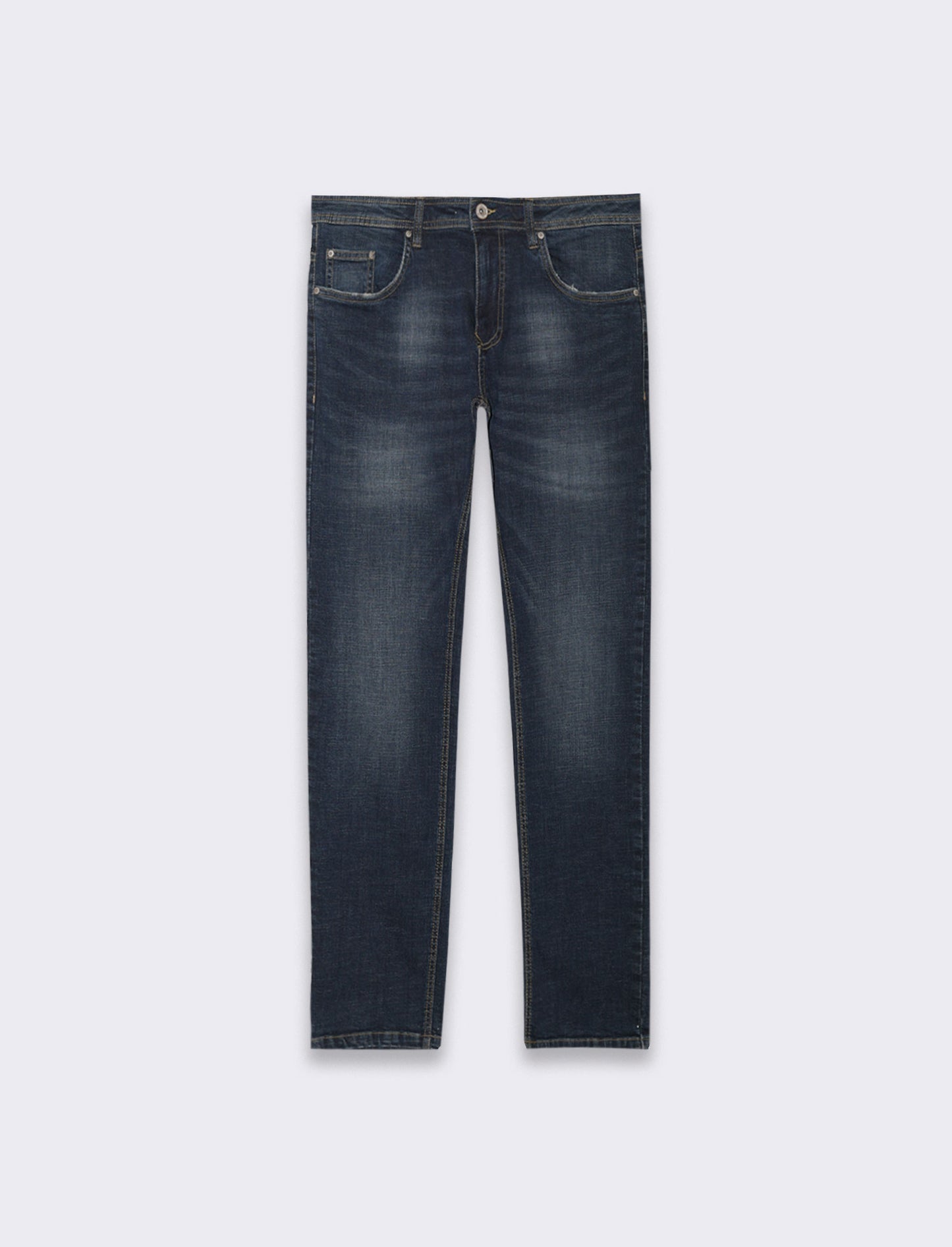 Man's dark blue regular fit jeans - Blue