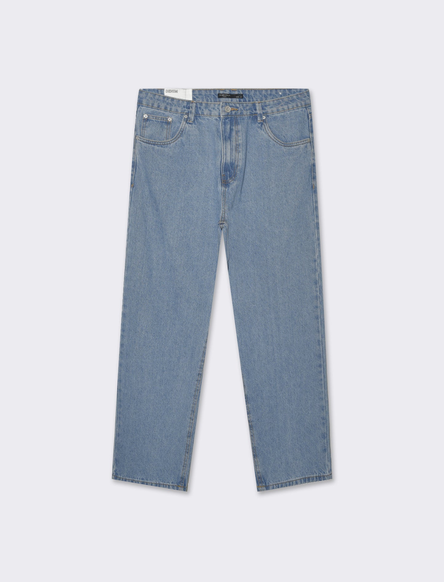 Jeans baggy fit blu medio da uomo - Denim