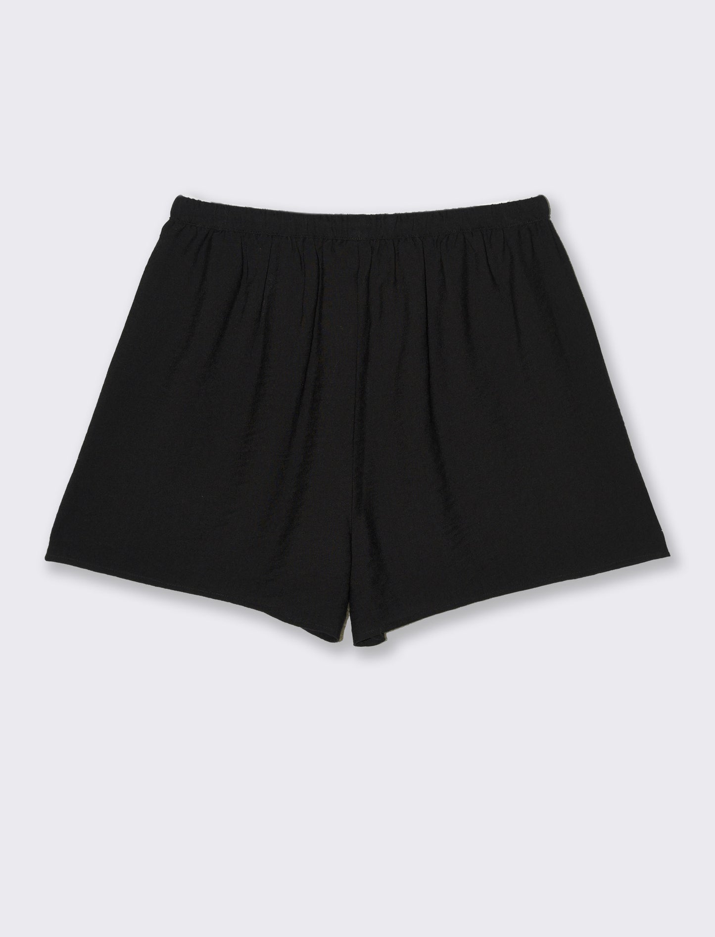 Short con elastico in vita da donna - Nero
