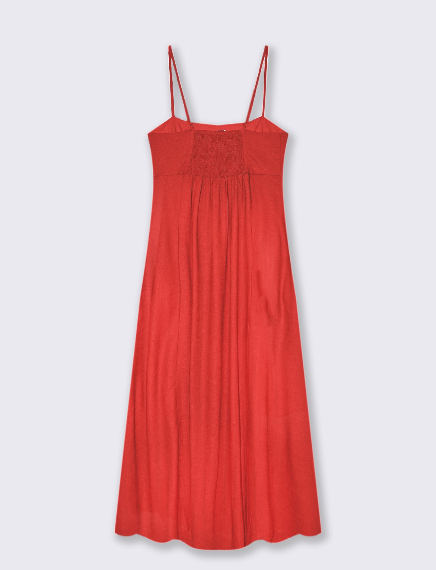 Abito svasato da donna - Rosso scarlatto