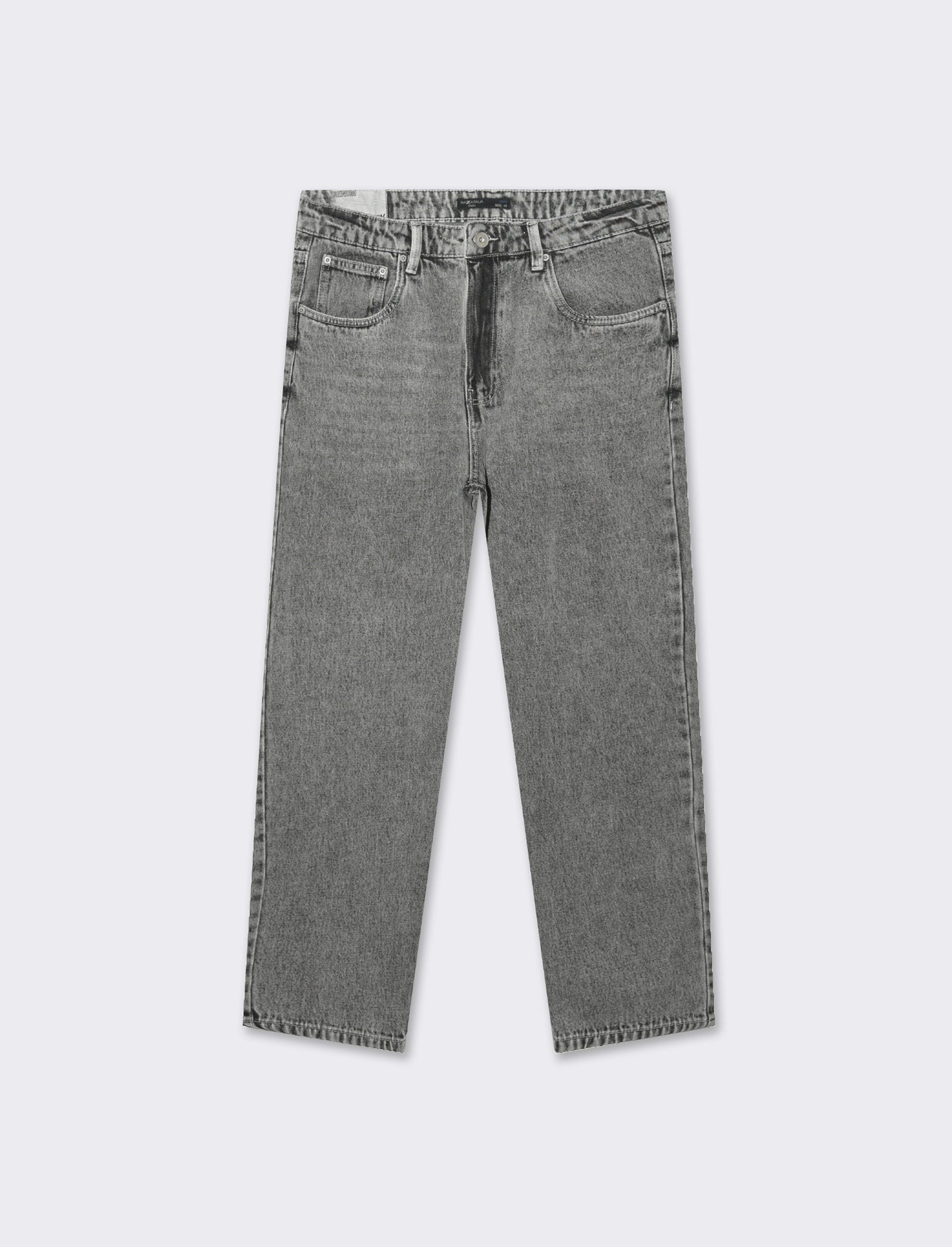 Jeans baggy fit grigio medio da uomo - Denim