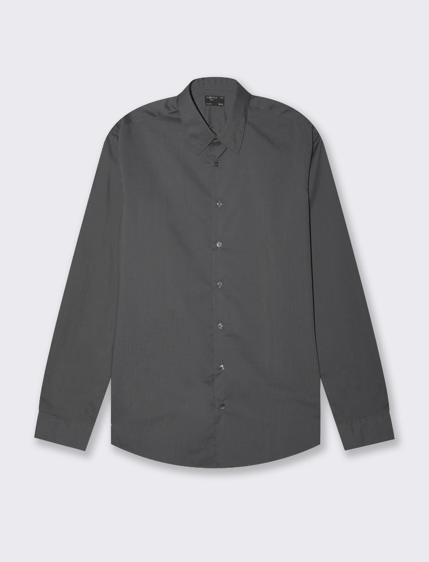 Man's basic slim fit easy iron shirt - Grey