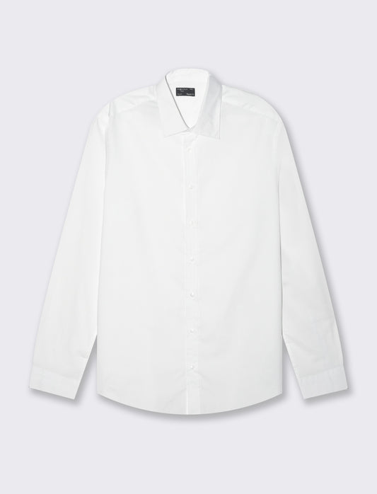 Camicia basic regular fit easy iron da uomo - Bianco