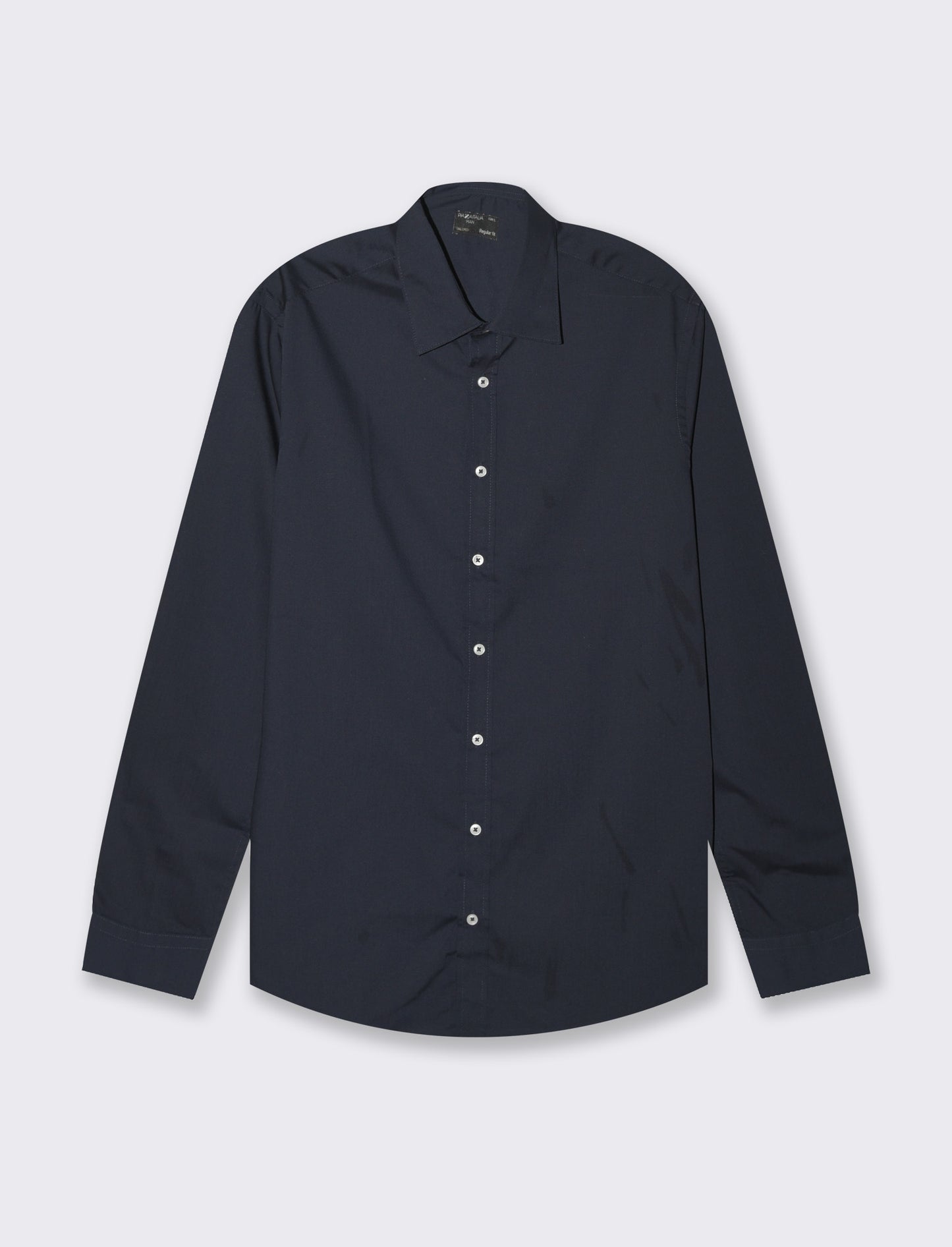 Camicia basic regular fit easy iron da uomo - Blu