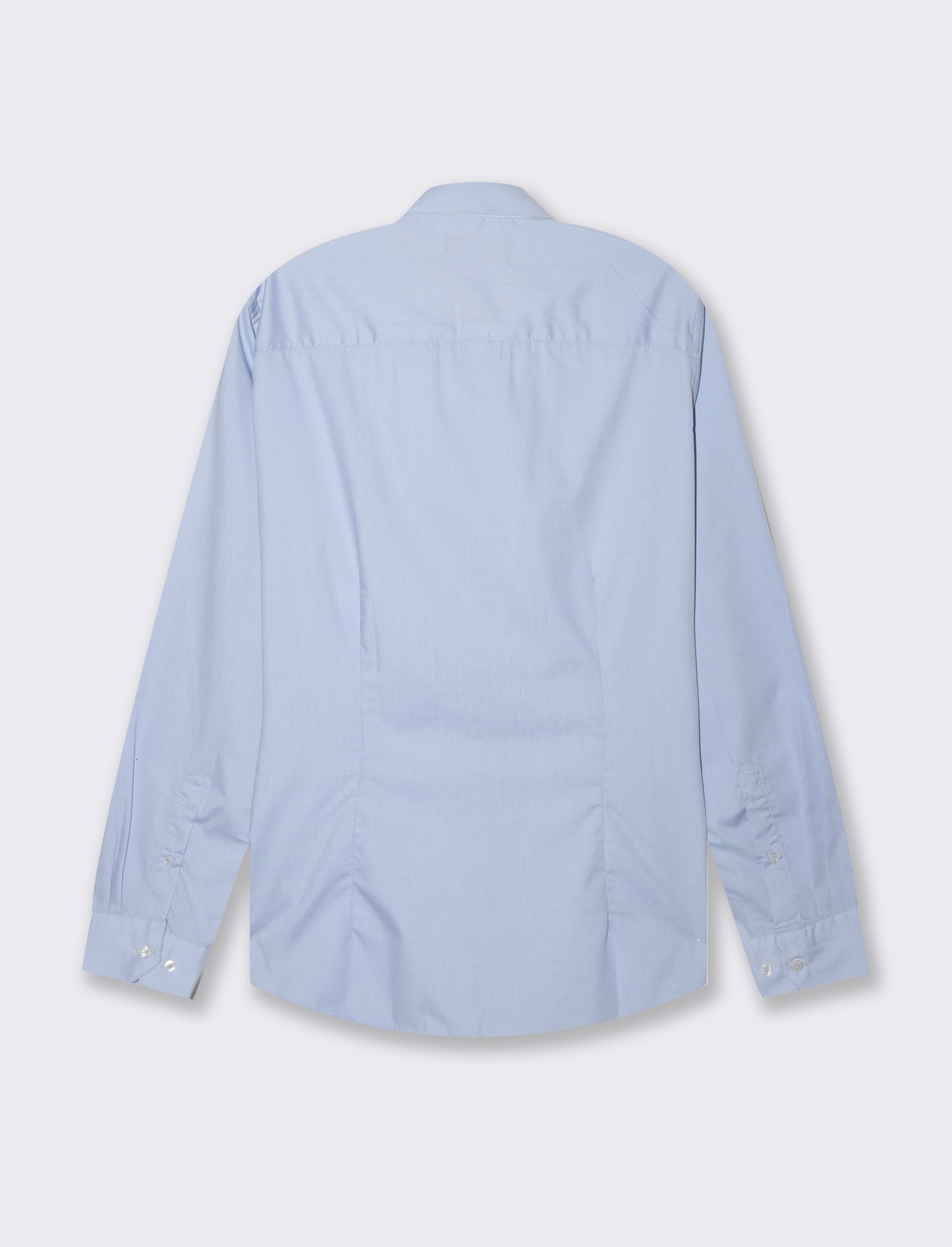 Camicia regular fit easy iron unita ed a fantasia da uomo - Celeste