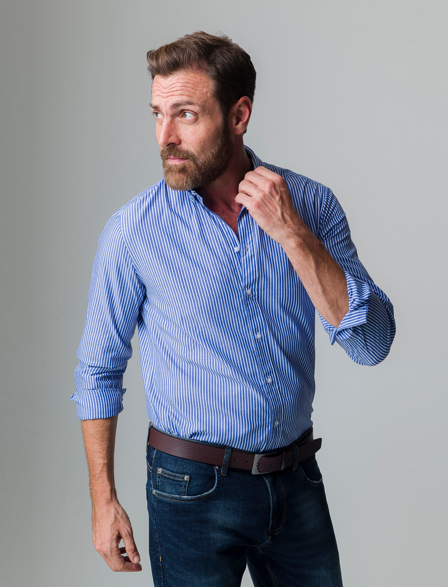 Camicia regular fit easy iron unita ed a fantasia da uomo - Avion