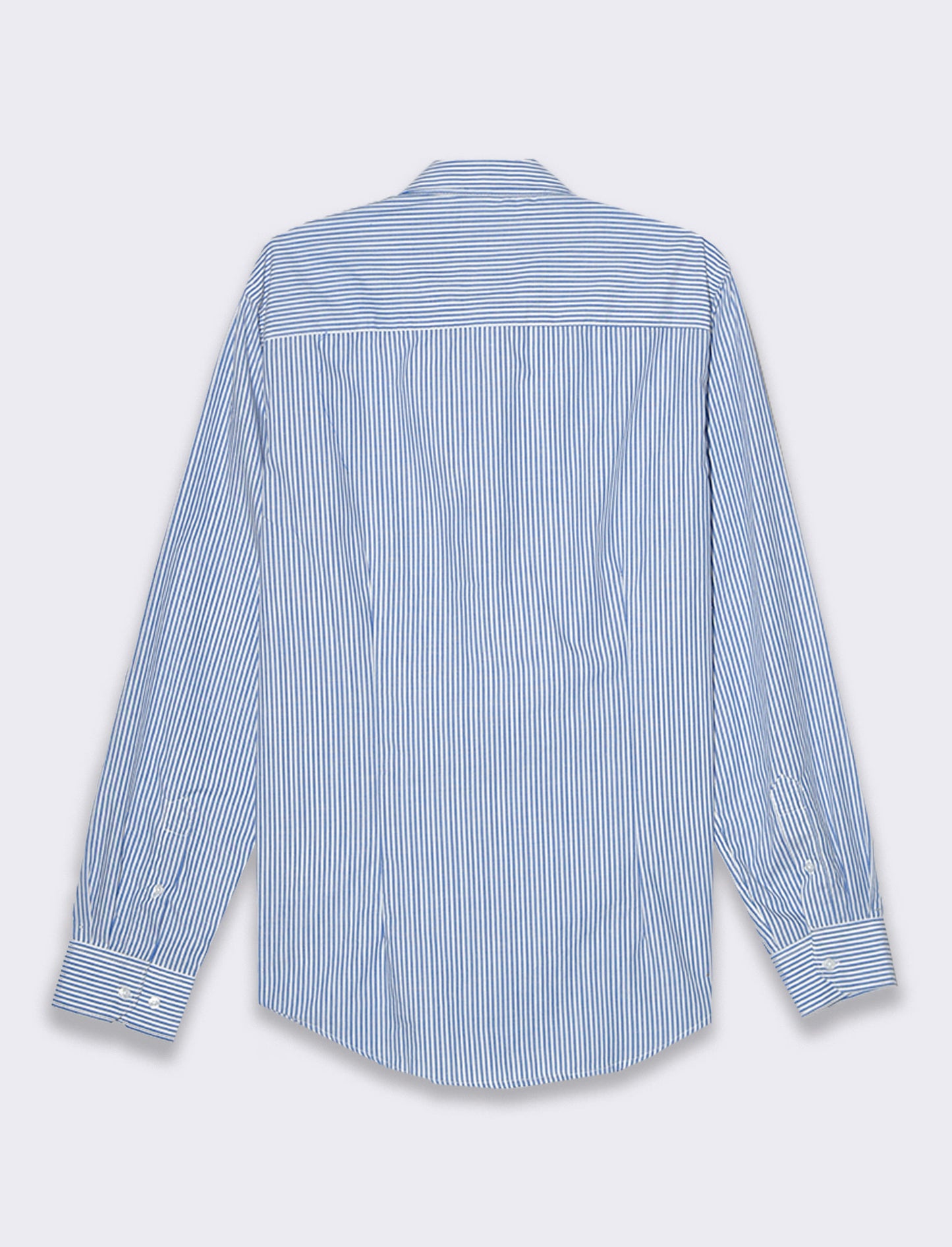 Camicia regular fit easy iron unita ed a fantasia da uomo - Bluette