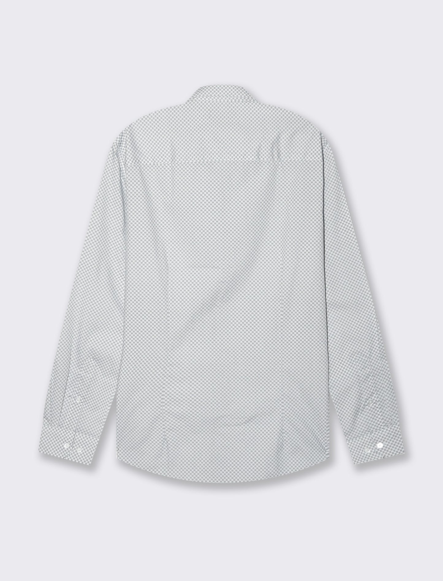 Man's regular fit micro pattern shirt - Grey