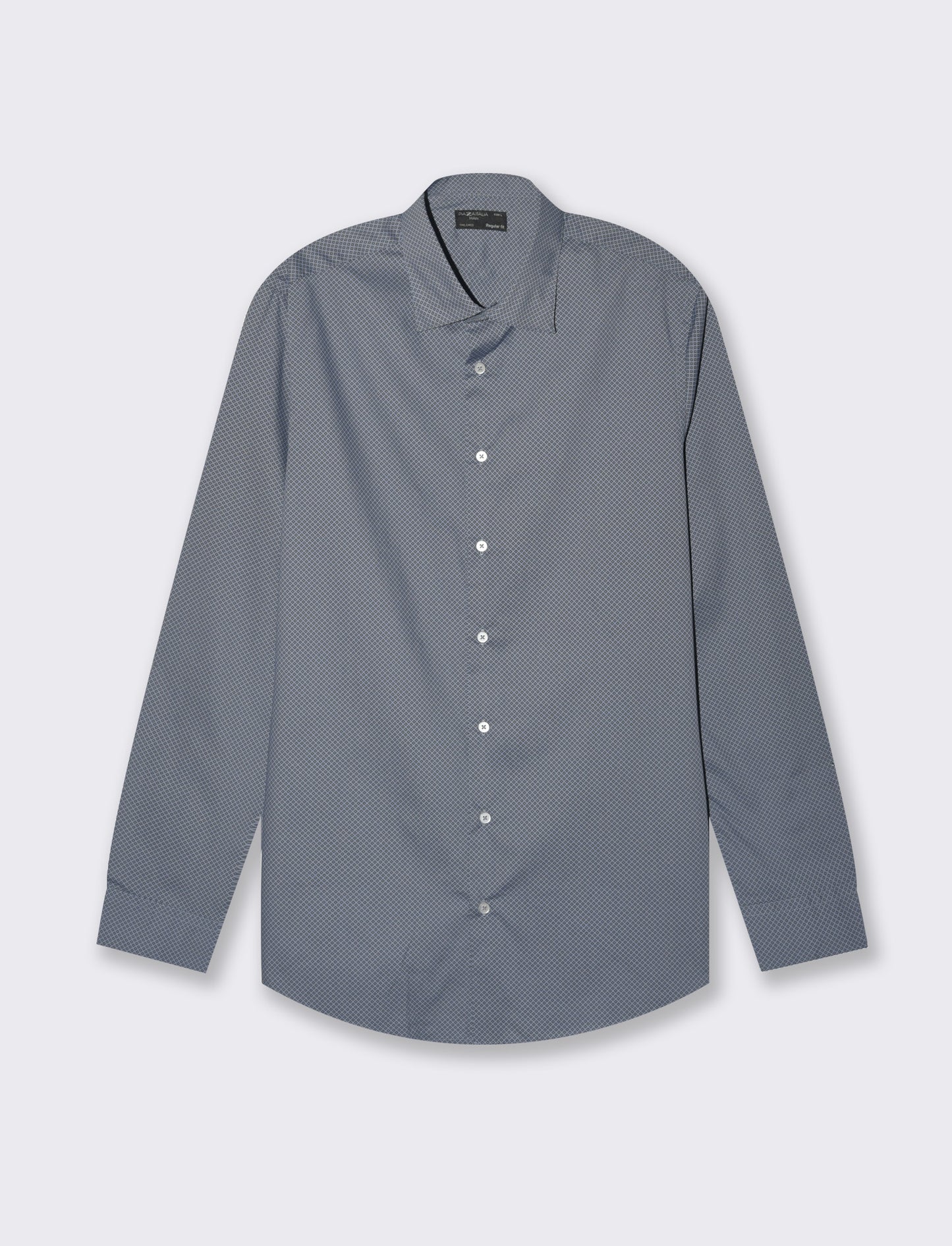 Camicia micro fantasia regular fit da uomo - CARTA DA ZUCCHERO
