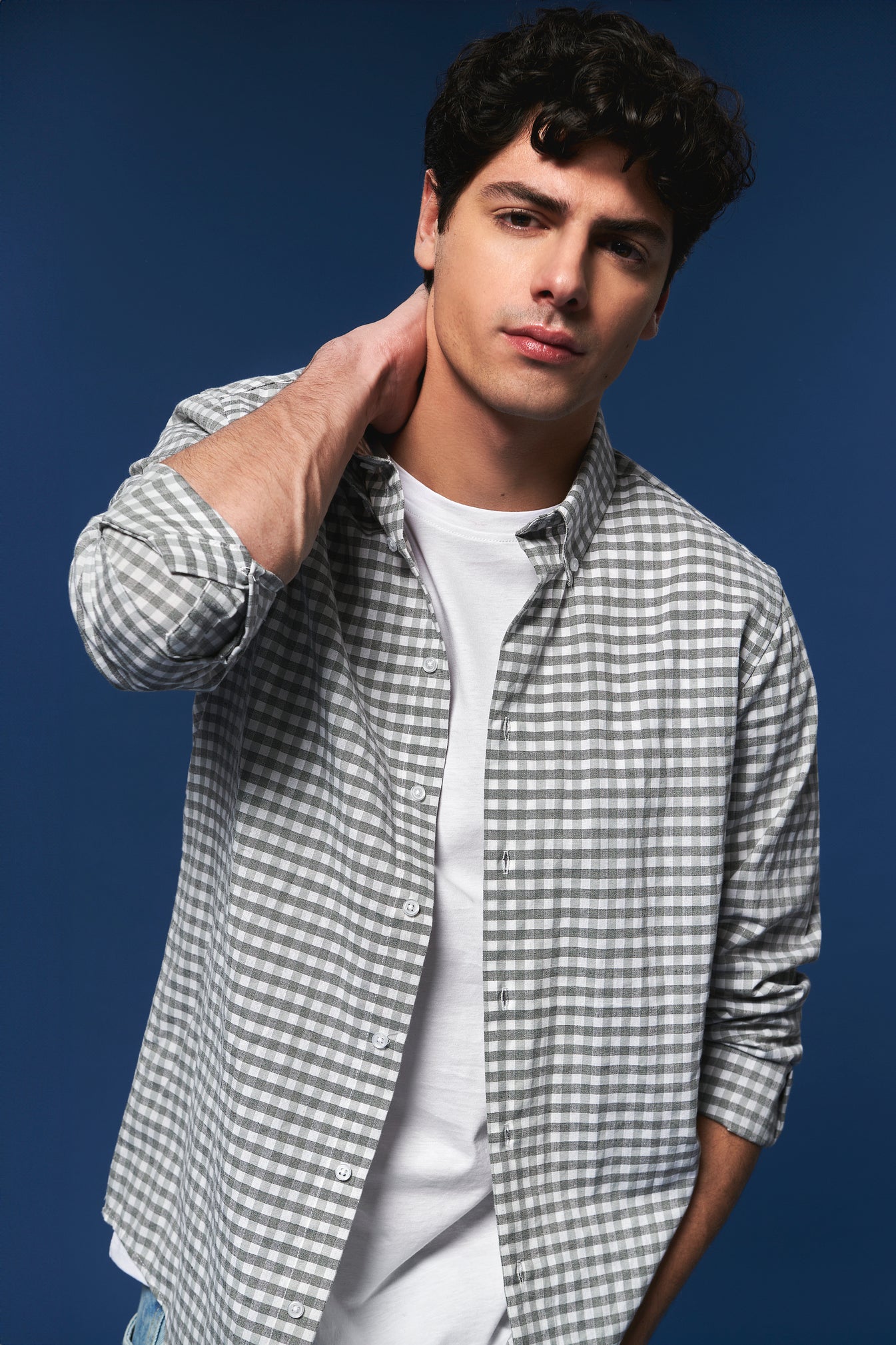 Man's plaid pattern shirt - Green