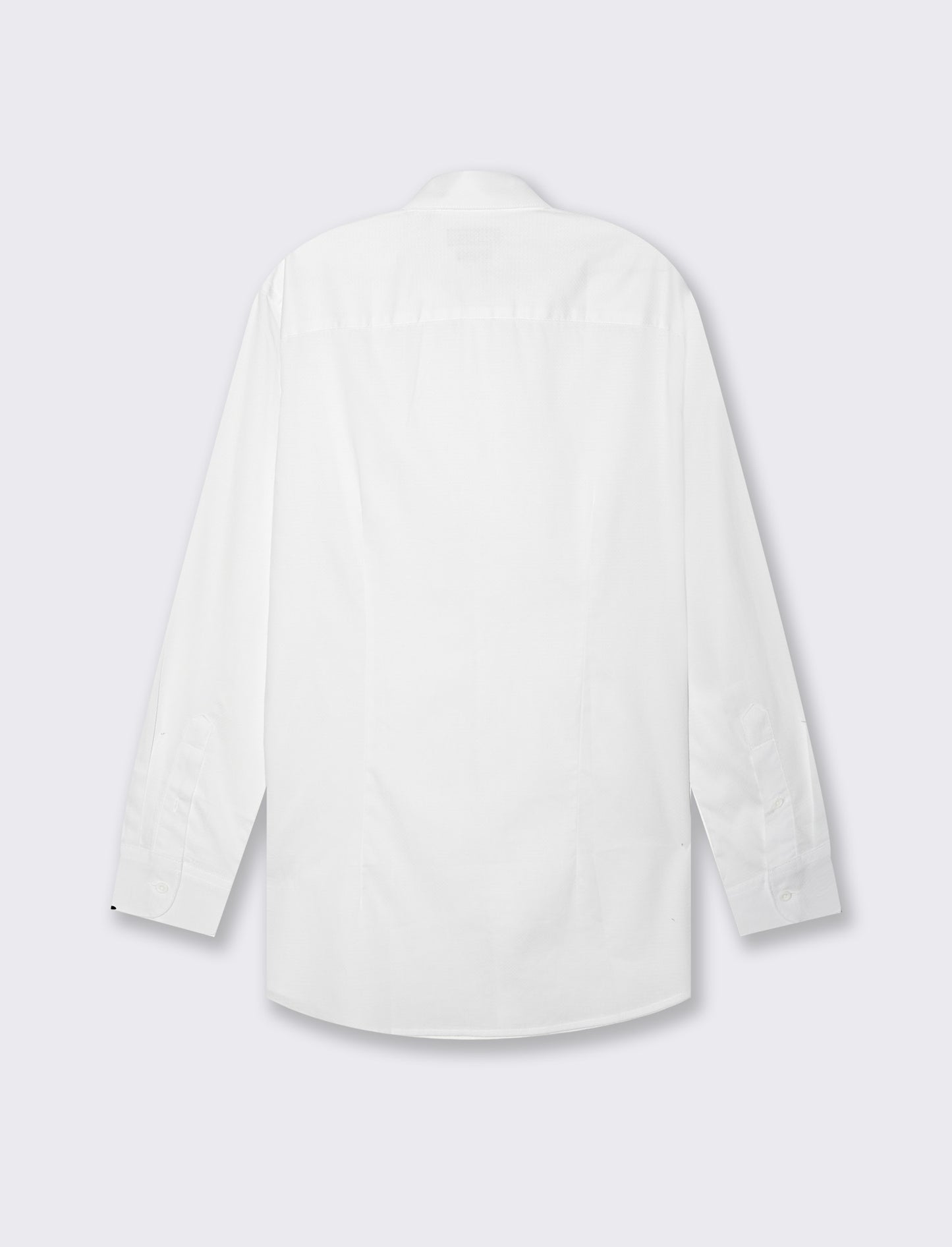 Camicia formal strutturata regular fit da uomo - Bianco