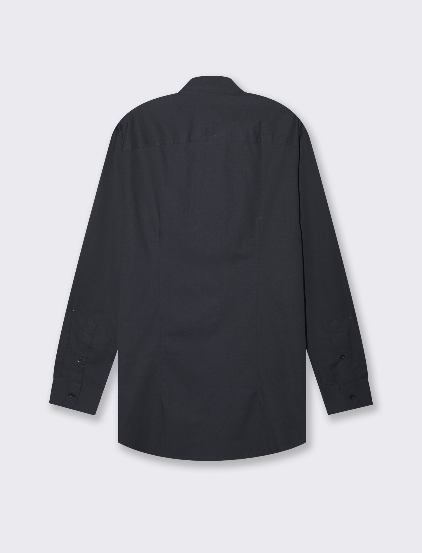 Man's structured regular fit formal shirt - Black