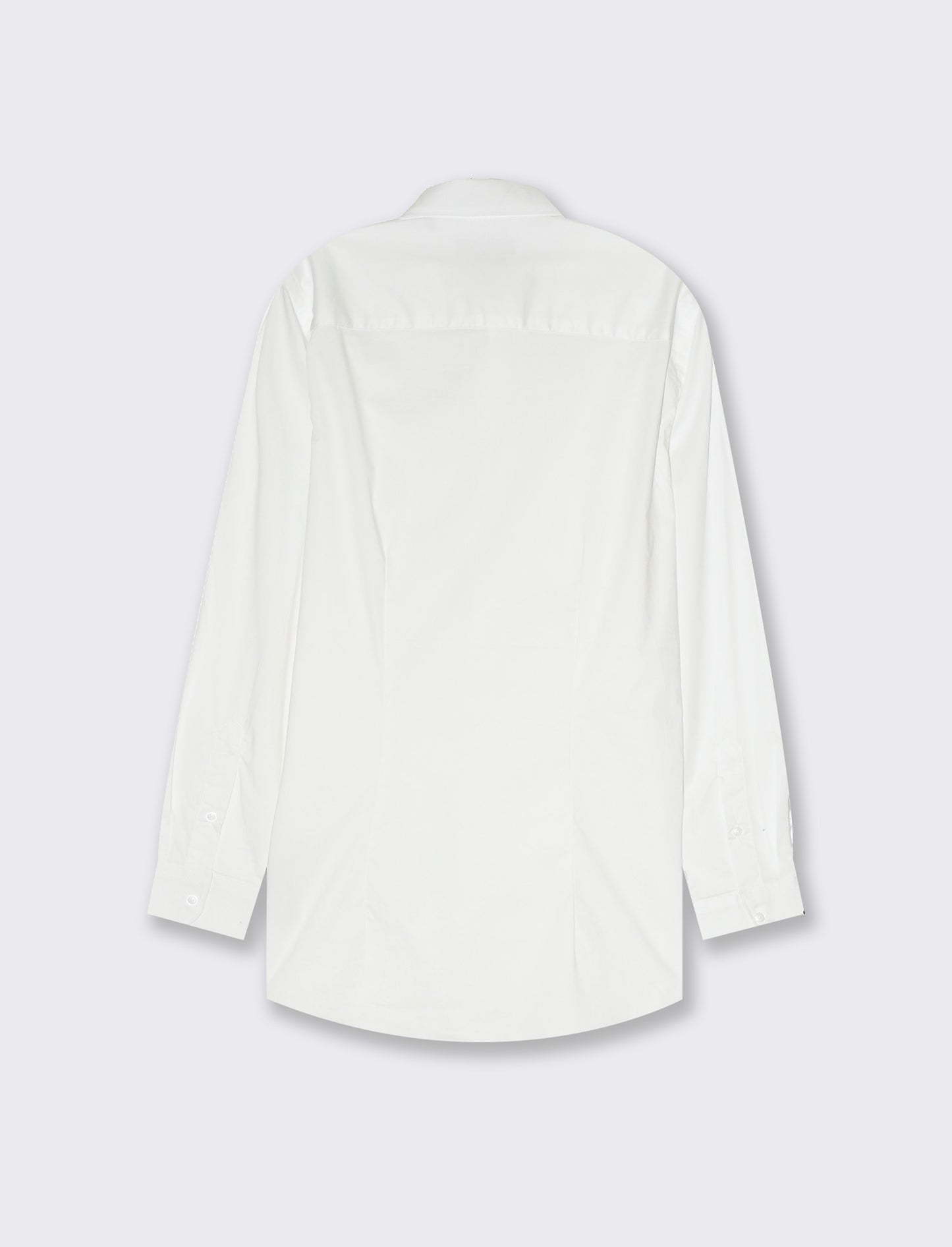 Camicia in popeline elasticizzata slim fit da uomo - Bianco
