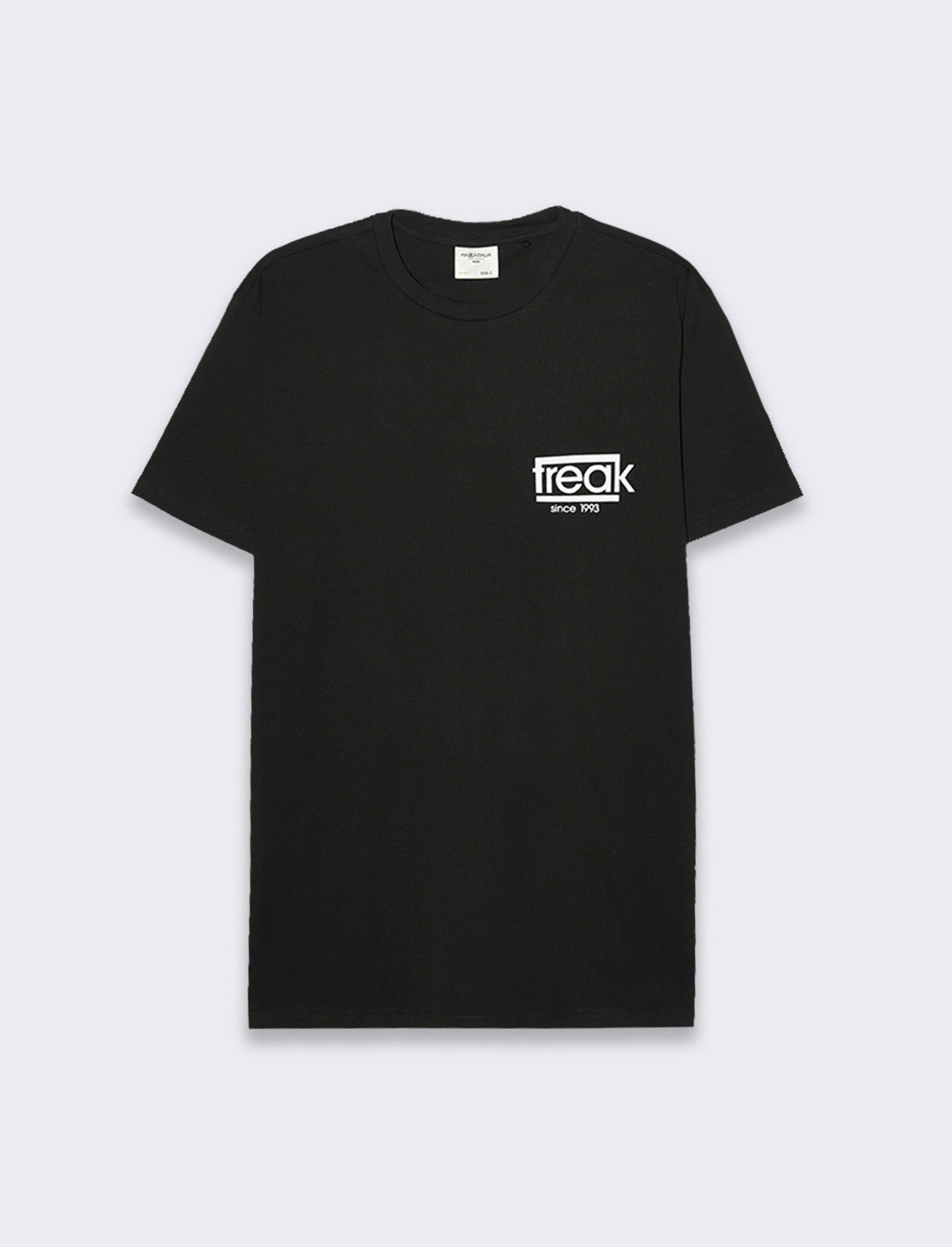 T-shirt in cotone con stampe regular fit da uomo - Nero