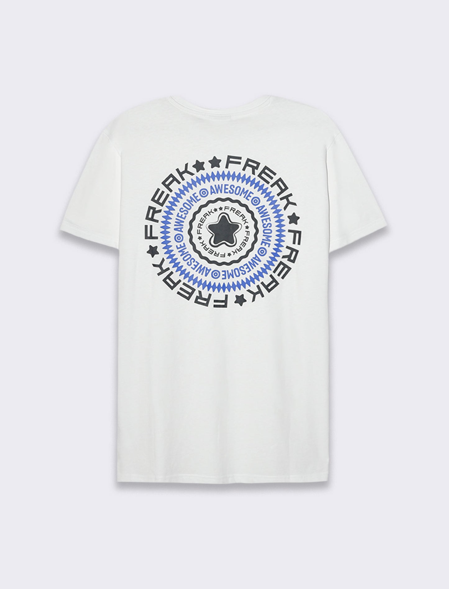T-shirt in cotone con stampe regular fit da uomo - Bianco