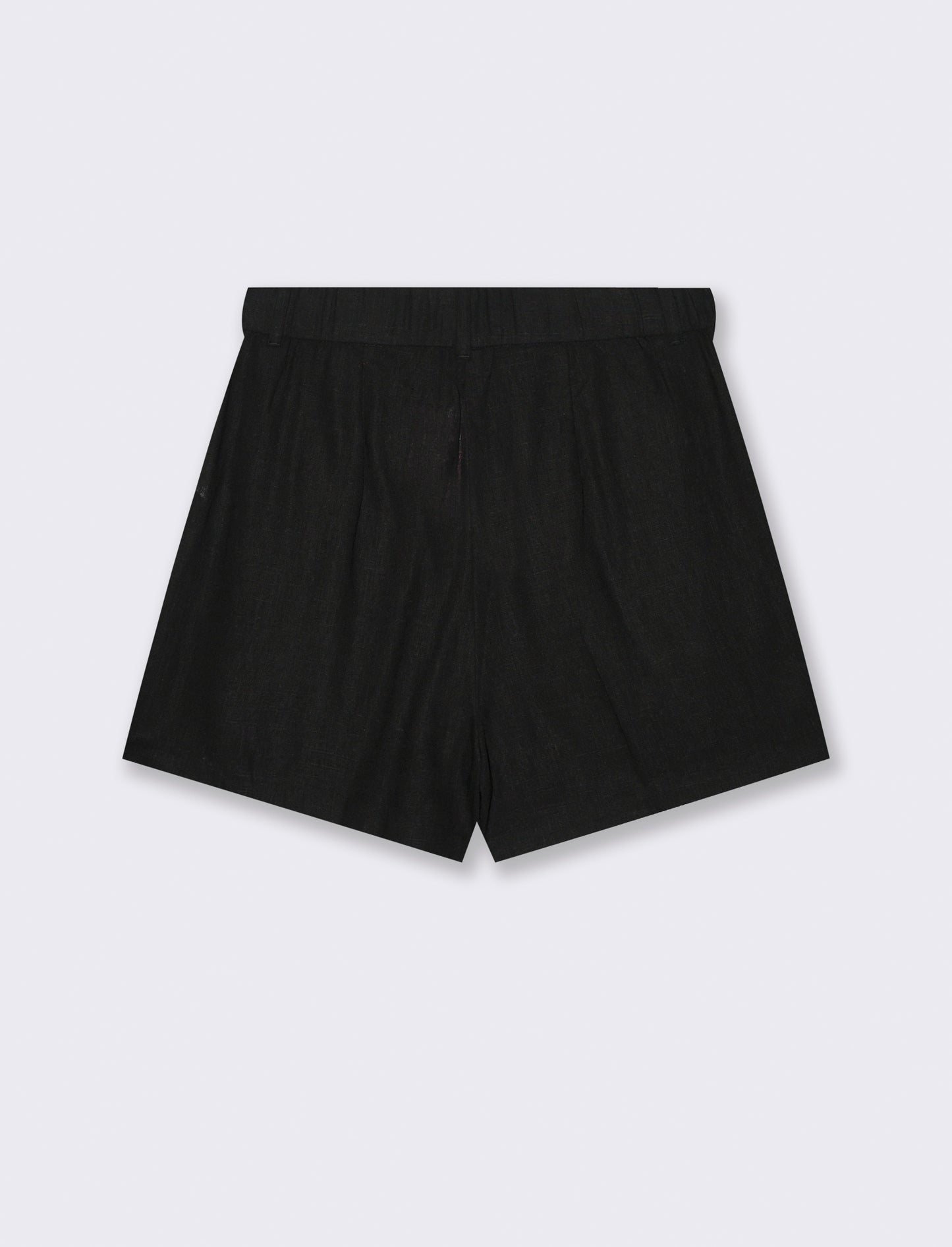 Short con elastico in vita da donna - Nero