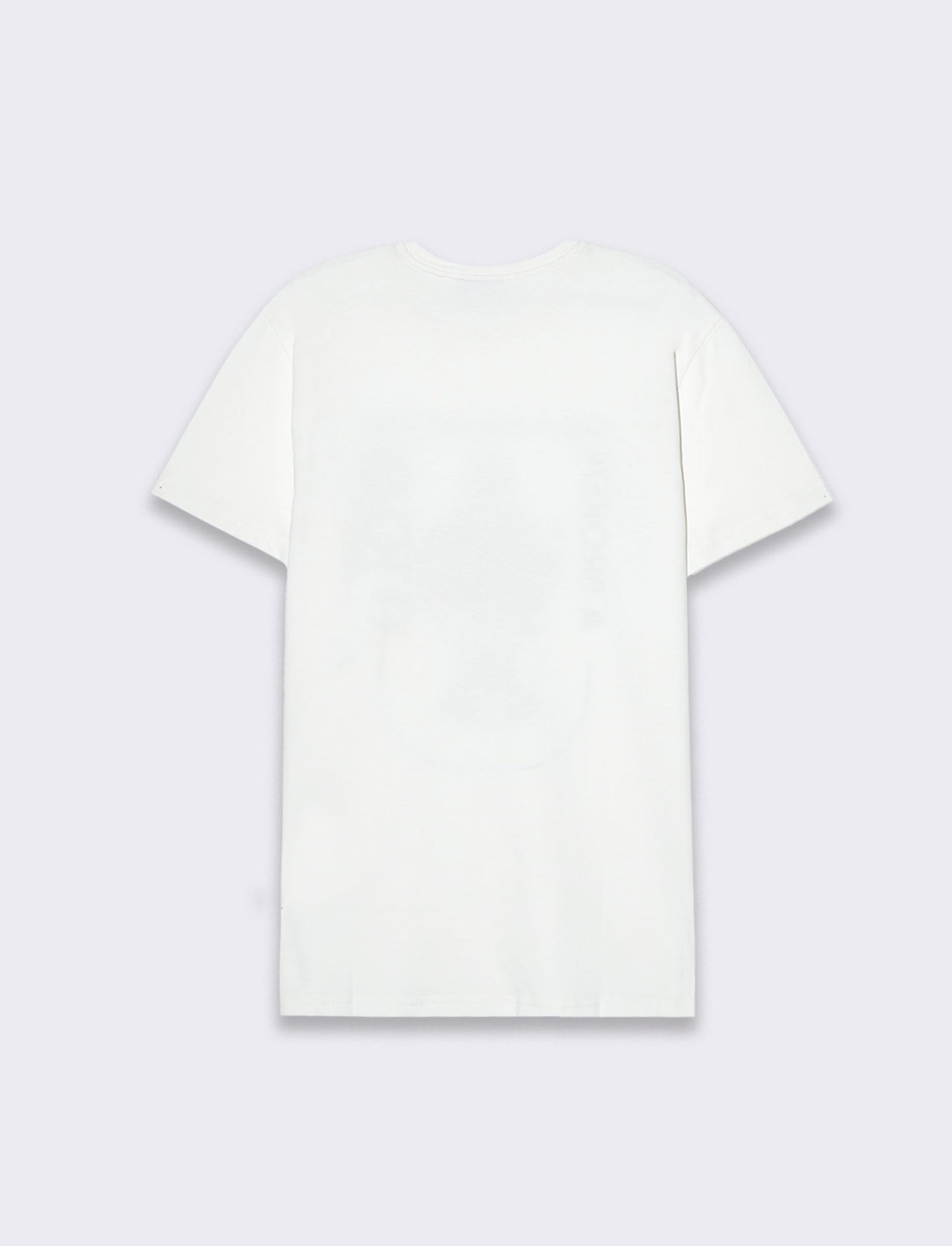 T-shirt in cotone con stampa regular fit da uomo - Bianco