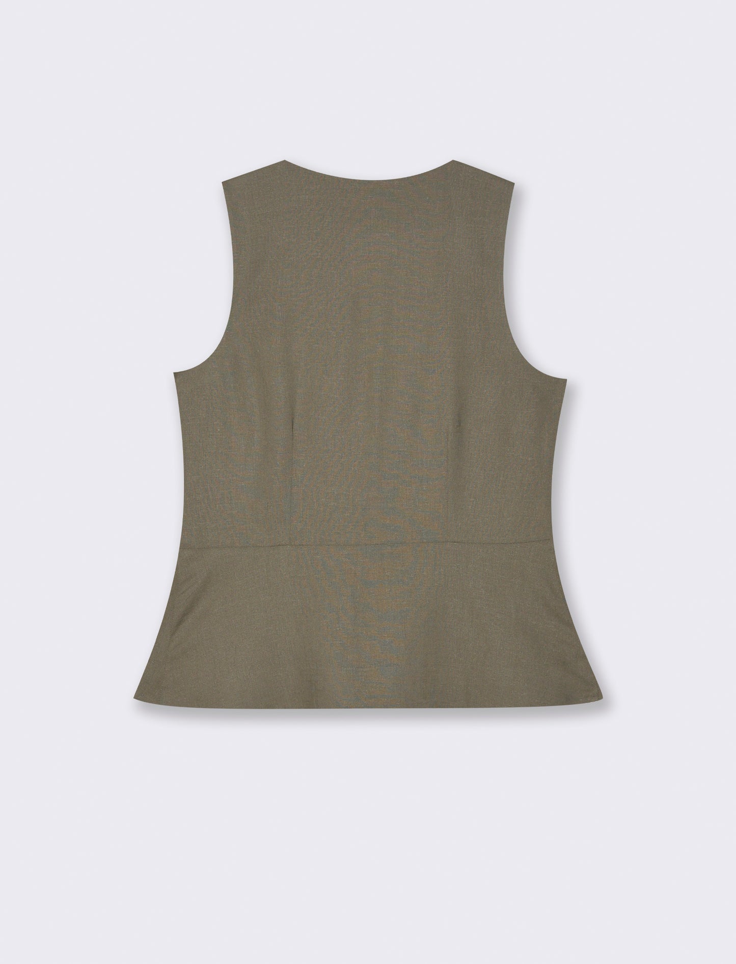 Gilet con bottoni gioiello da donna - Verde salvia