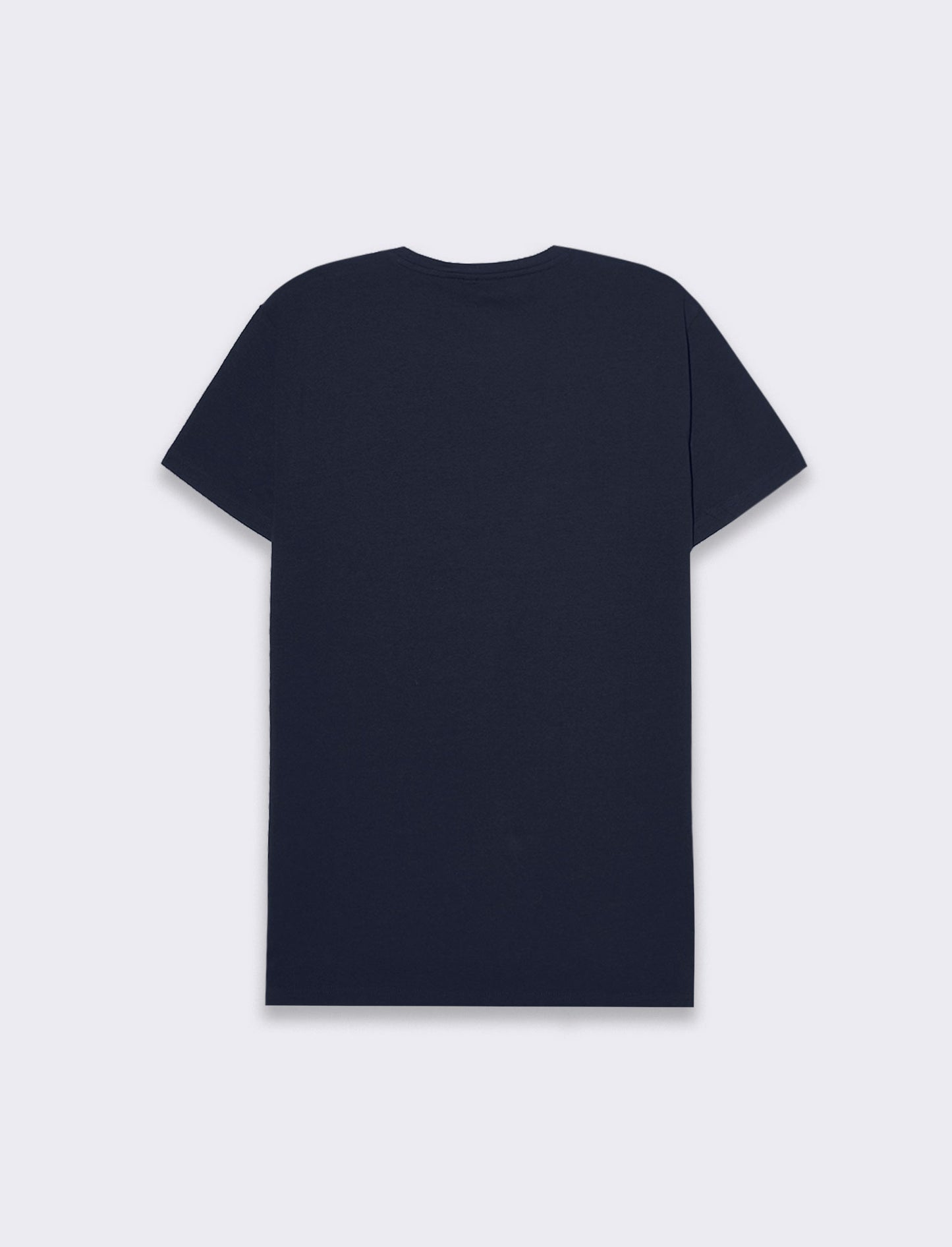 Man's slim fit cotton stretch basic t-shirt - Blue