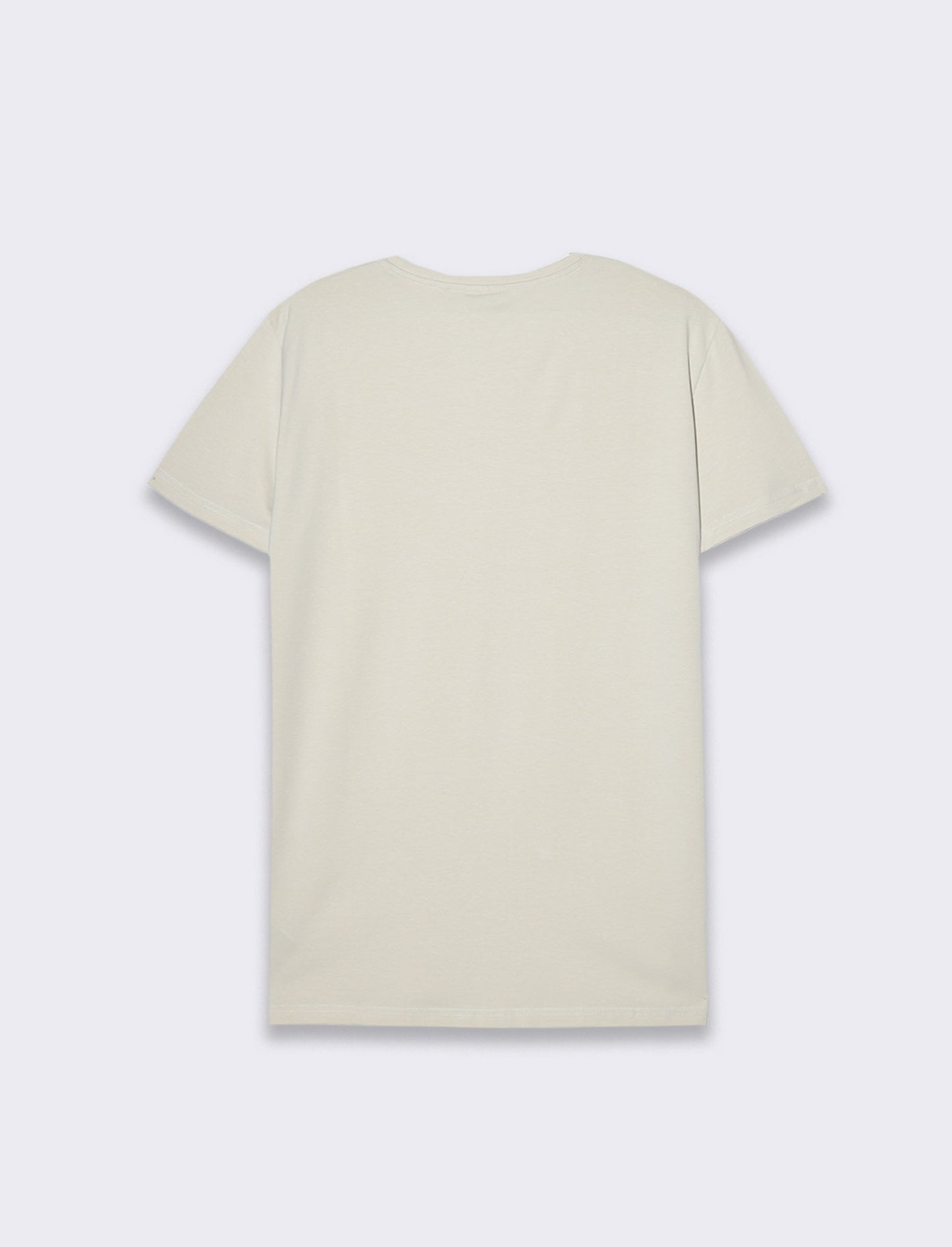 Man's slim fit cotton stretch basic t-shirt - Grey
