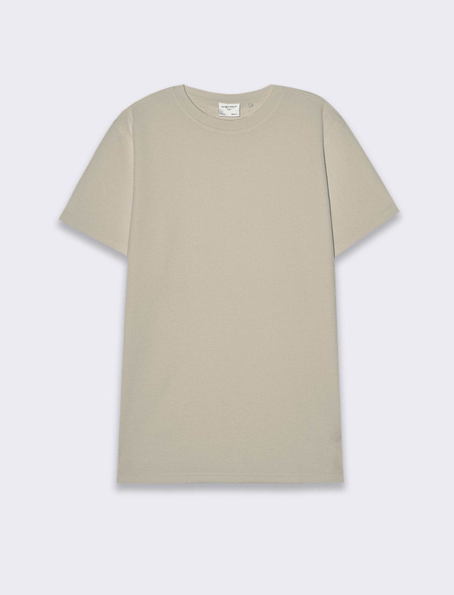 T-shirt waffle regular fit da uomo - Grigio ghiaccio