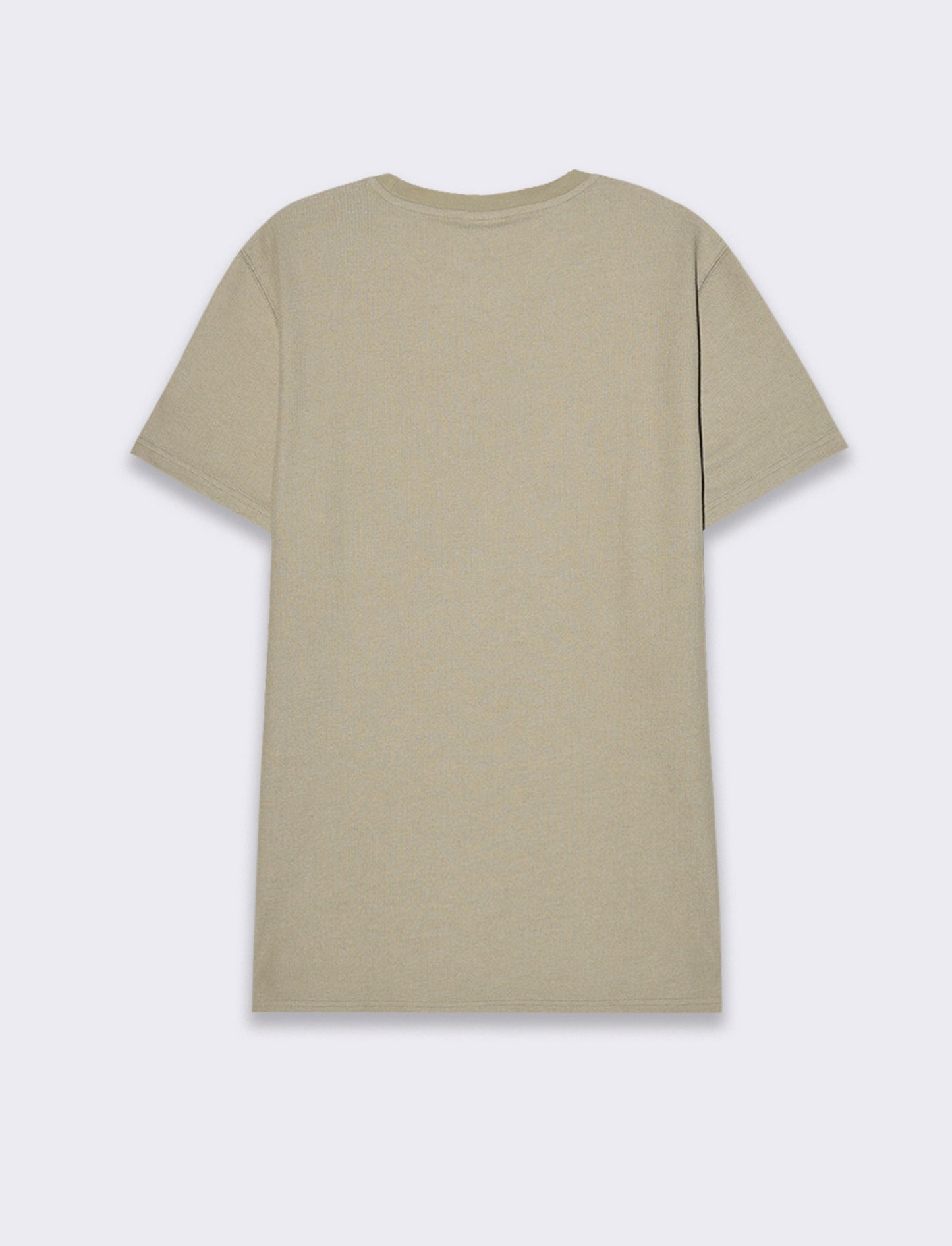 T-shirt waffle regular fit da uomo - Verde salvia