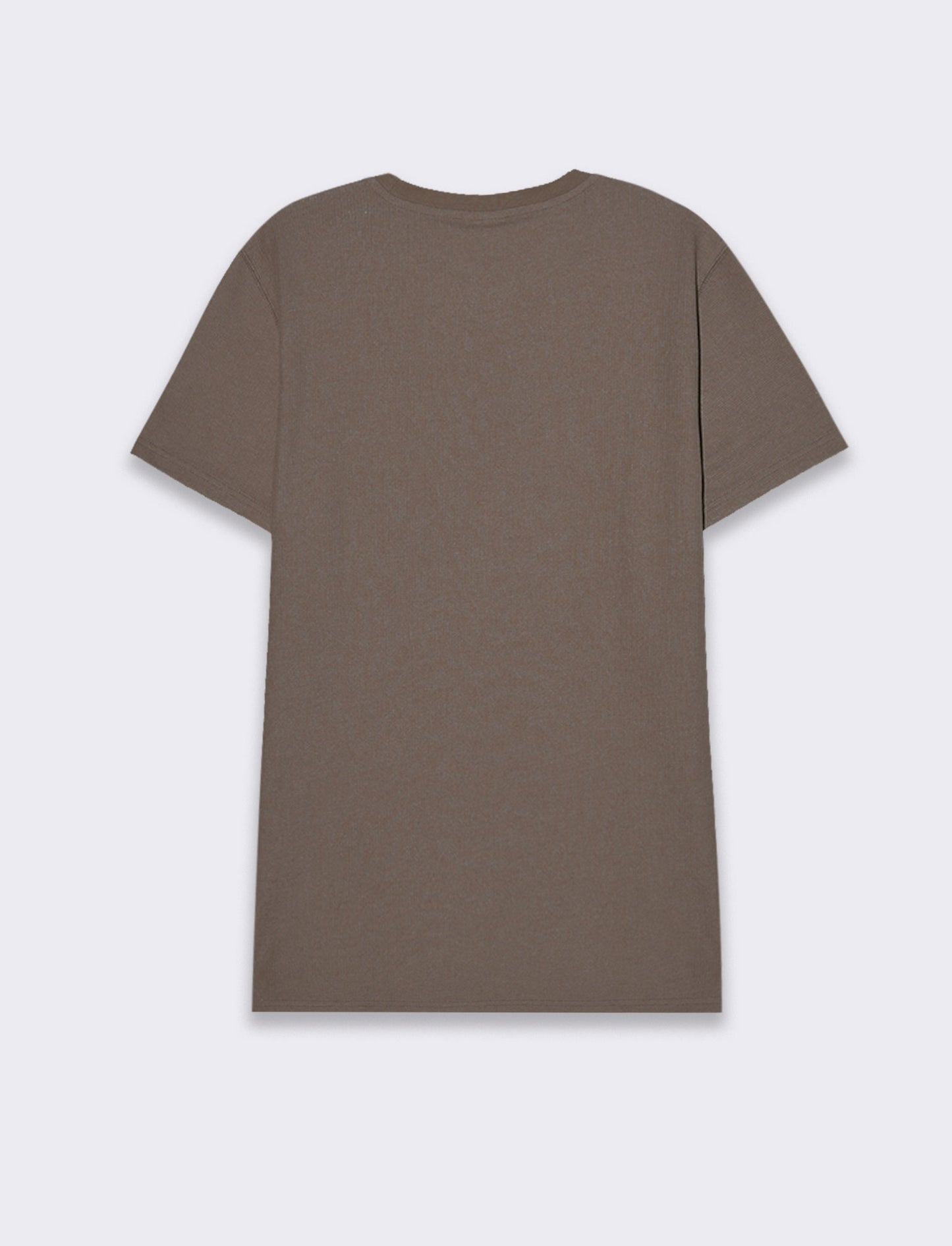 T-shirt waffle regular fit da uomo - Grigio fango