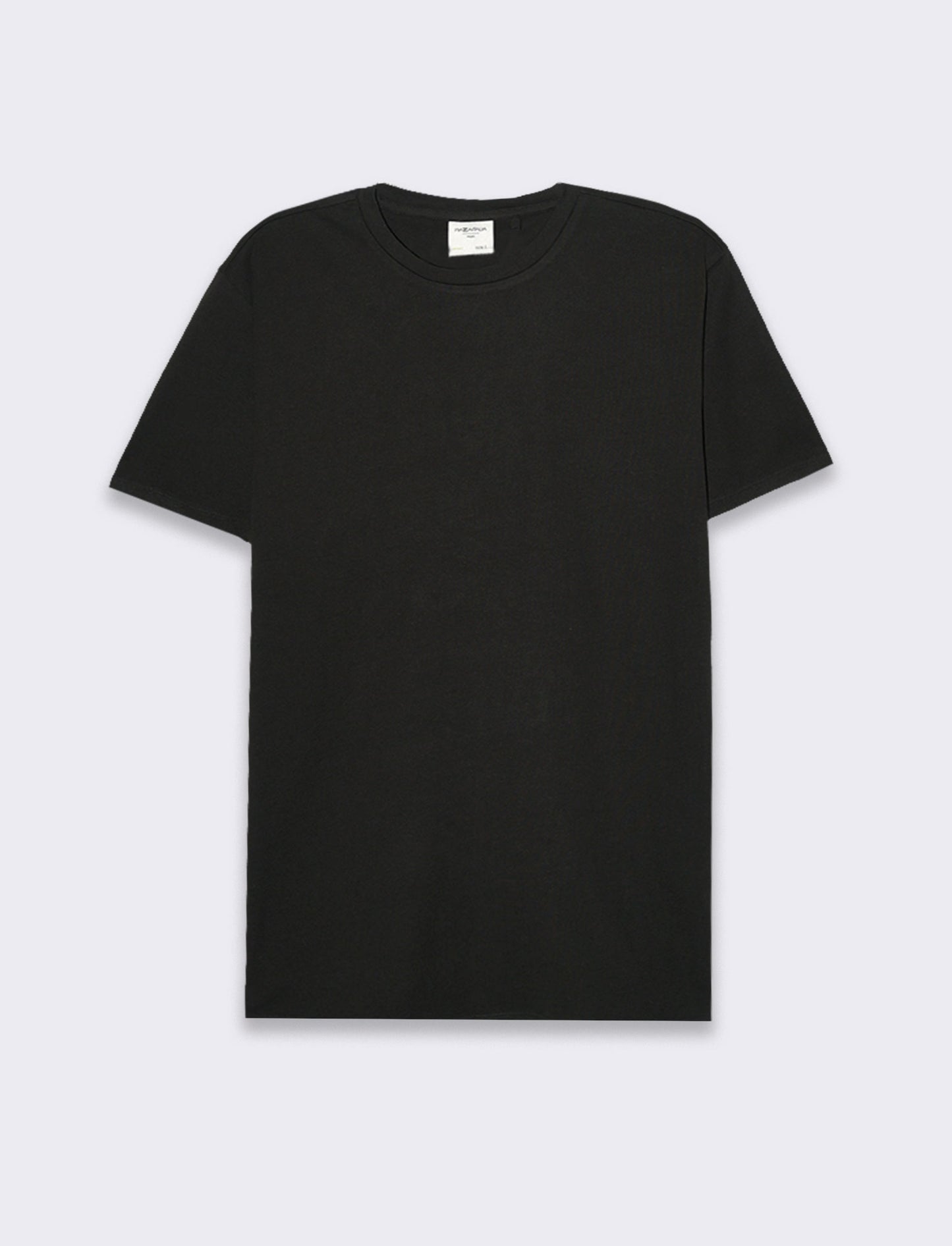 T-shirt waffle regular fit da uomo - Nero