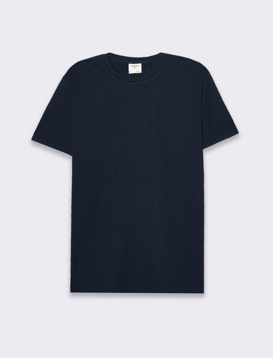 T-shirt waffle regular fit da uomo - Blu