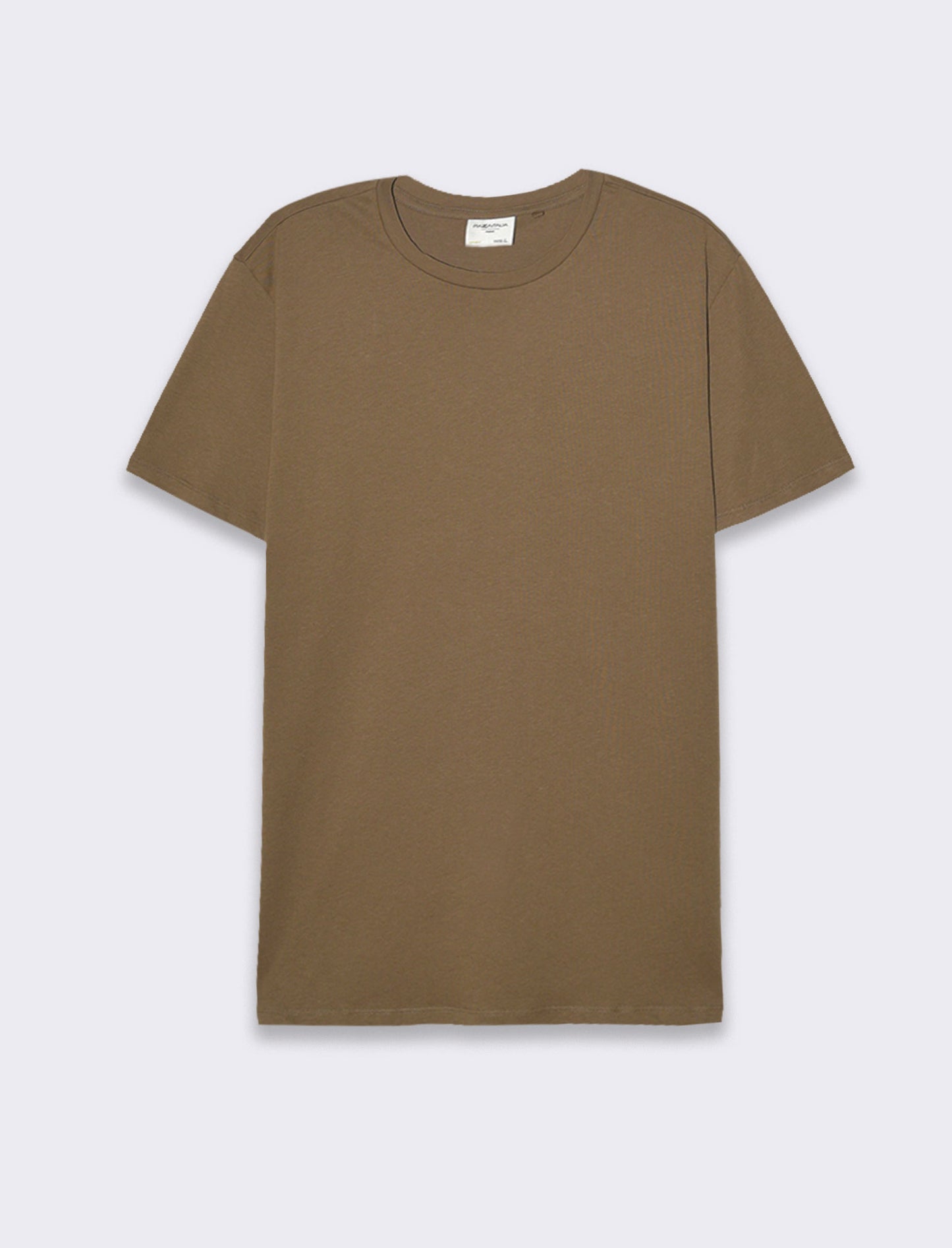 T-shirt waffle regular fit da uomo - Grigio fango