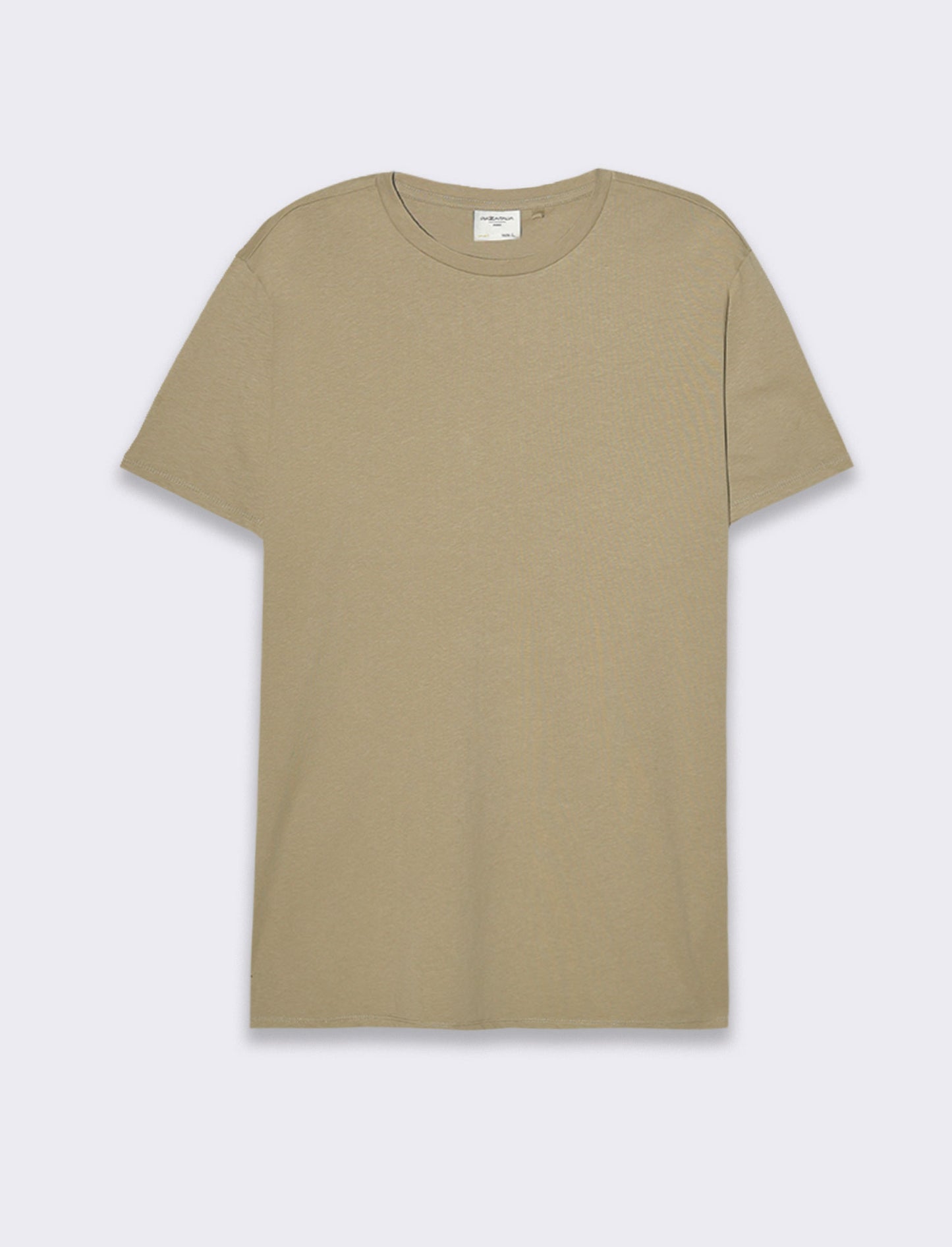 T-shirt waffle regular fit da uomo - Verde salvia