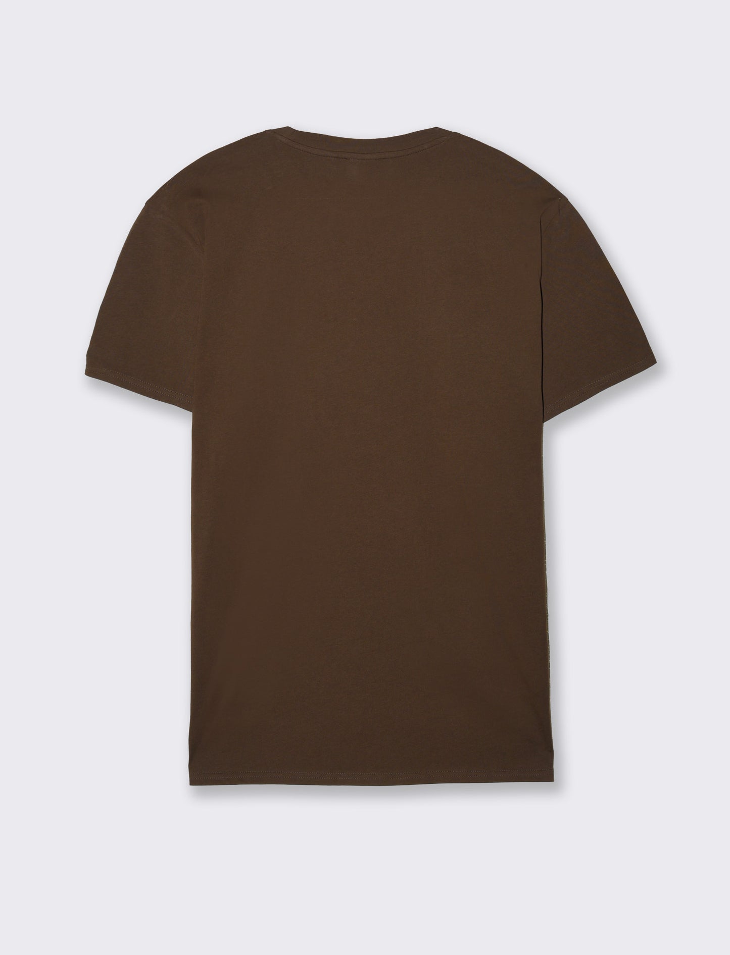 Man's premium cotton basic t-shirt regular fit - Brown