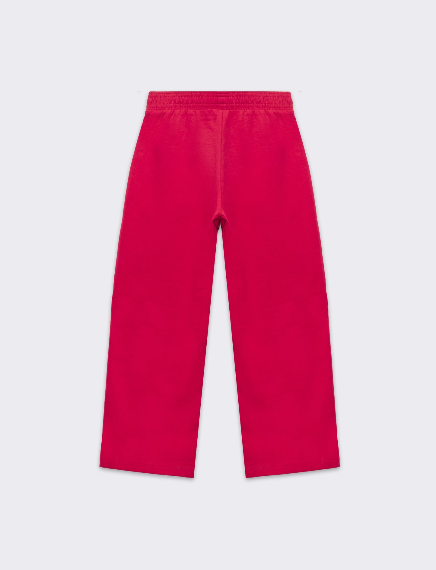 Jogger gamba larga con tasche da bambina - Fuxia
