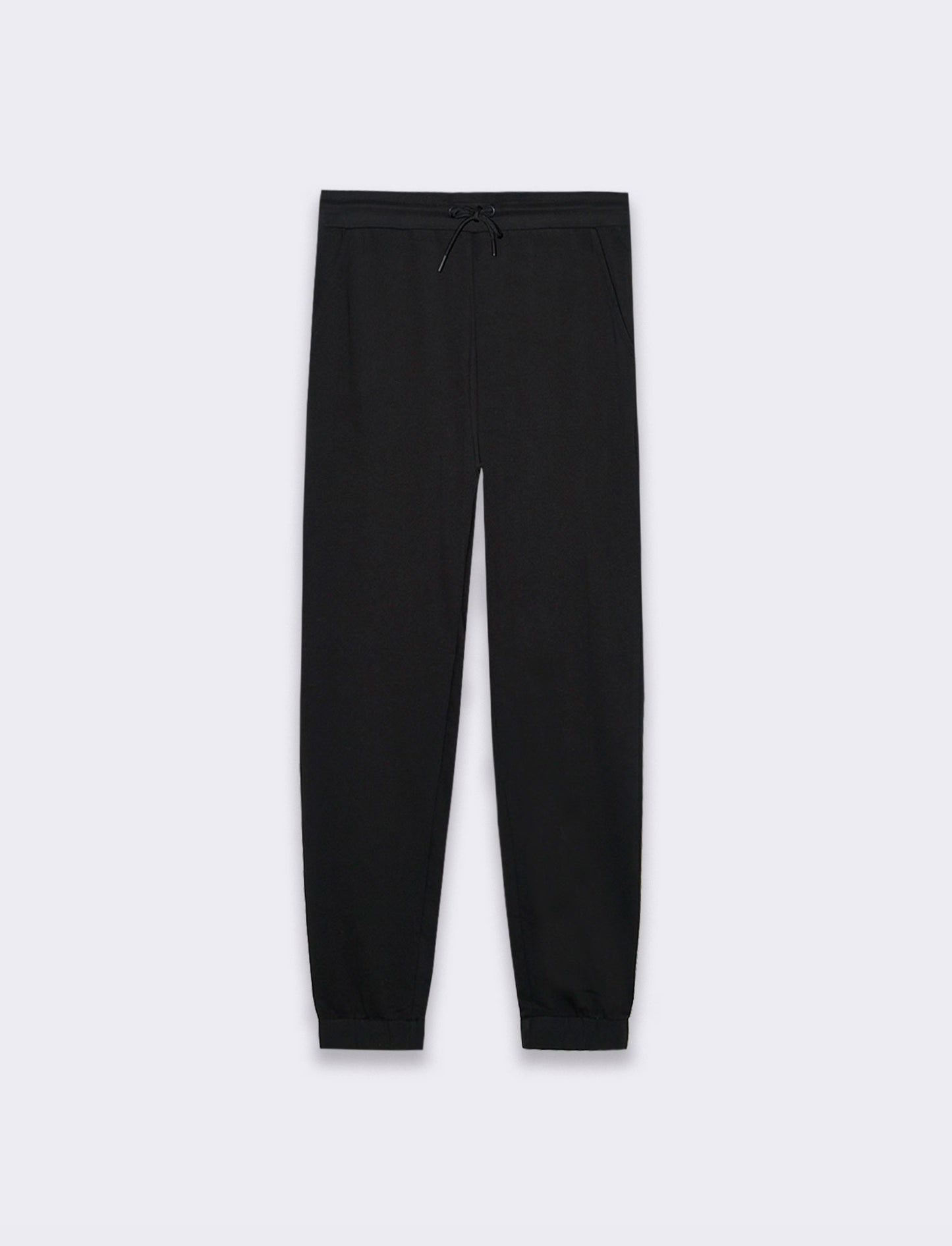 Pantaloni jogger basic in felpa da uomo - Nero
